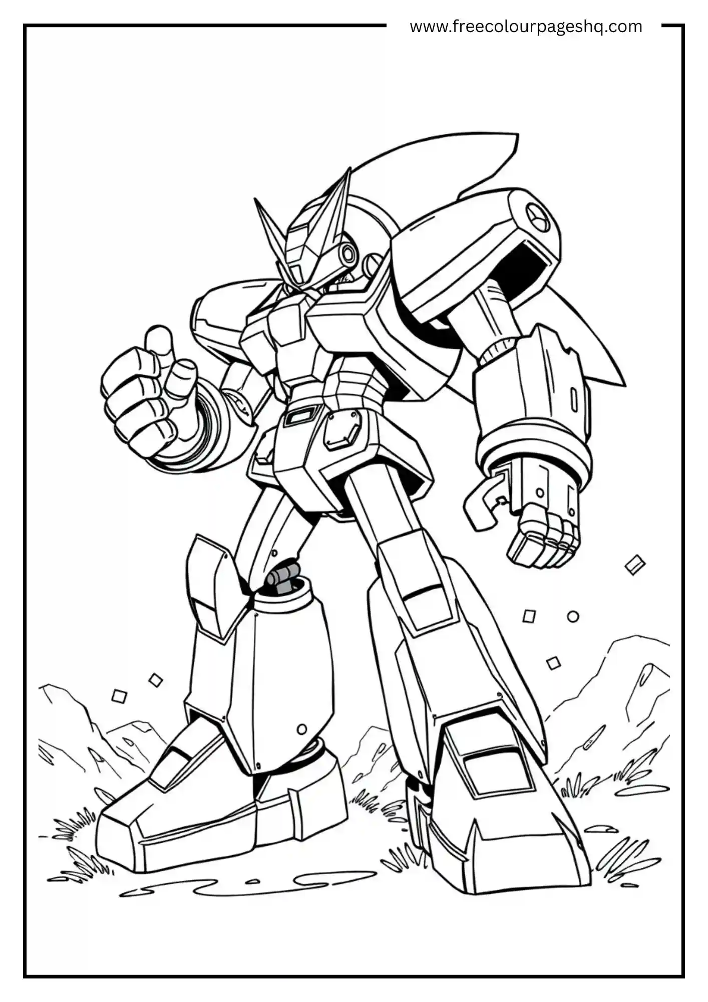 Armored Sonic Robot Ready for Action
