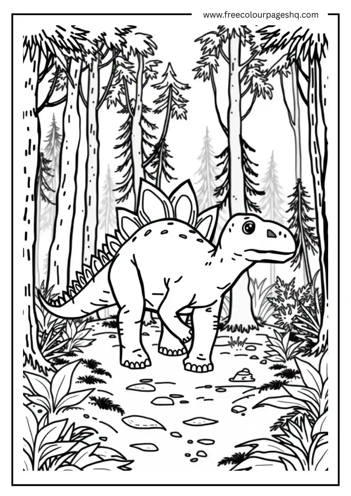 Dinosaur in the Woods