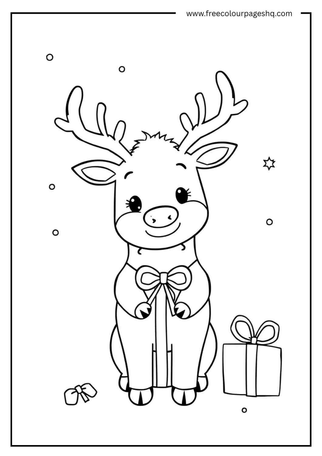Festive Reindeer with Gifts
