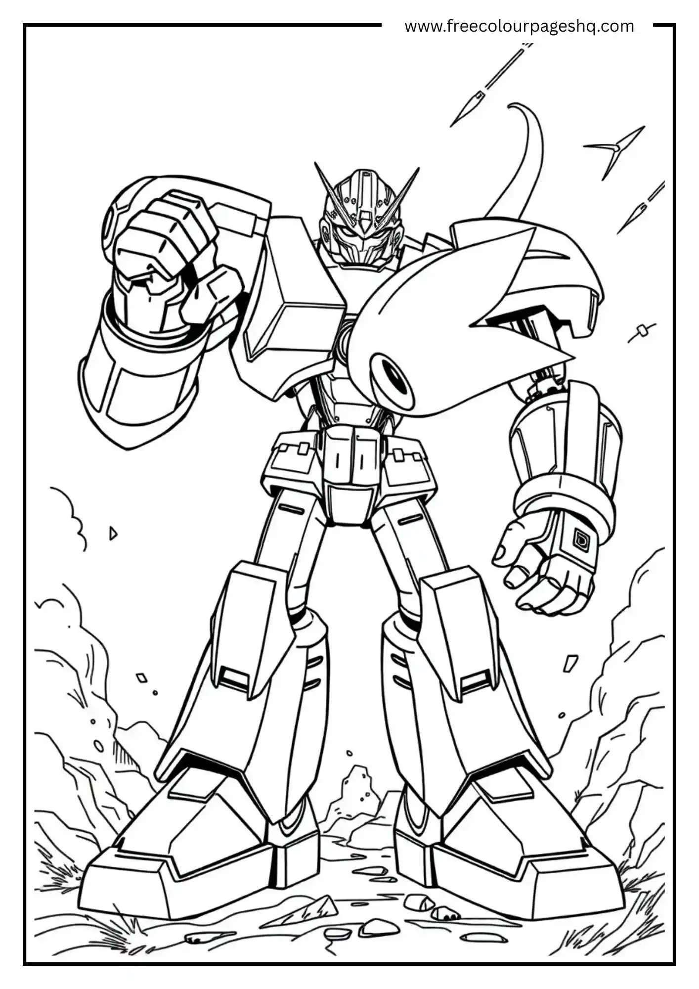 Giant Robot Mech Standing Tall