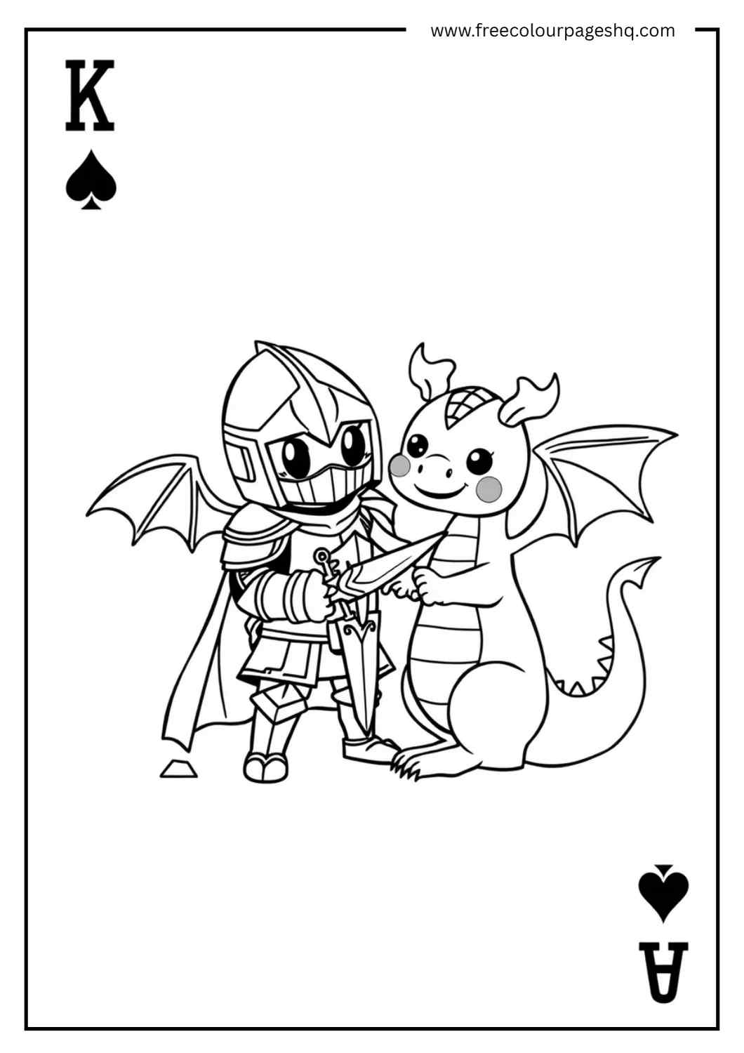 Knight and Dragon Royal Friendship