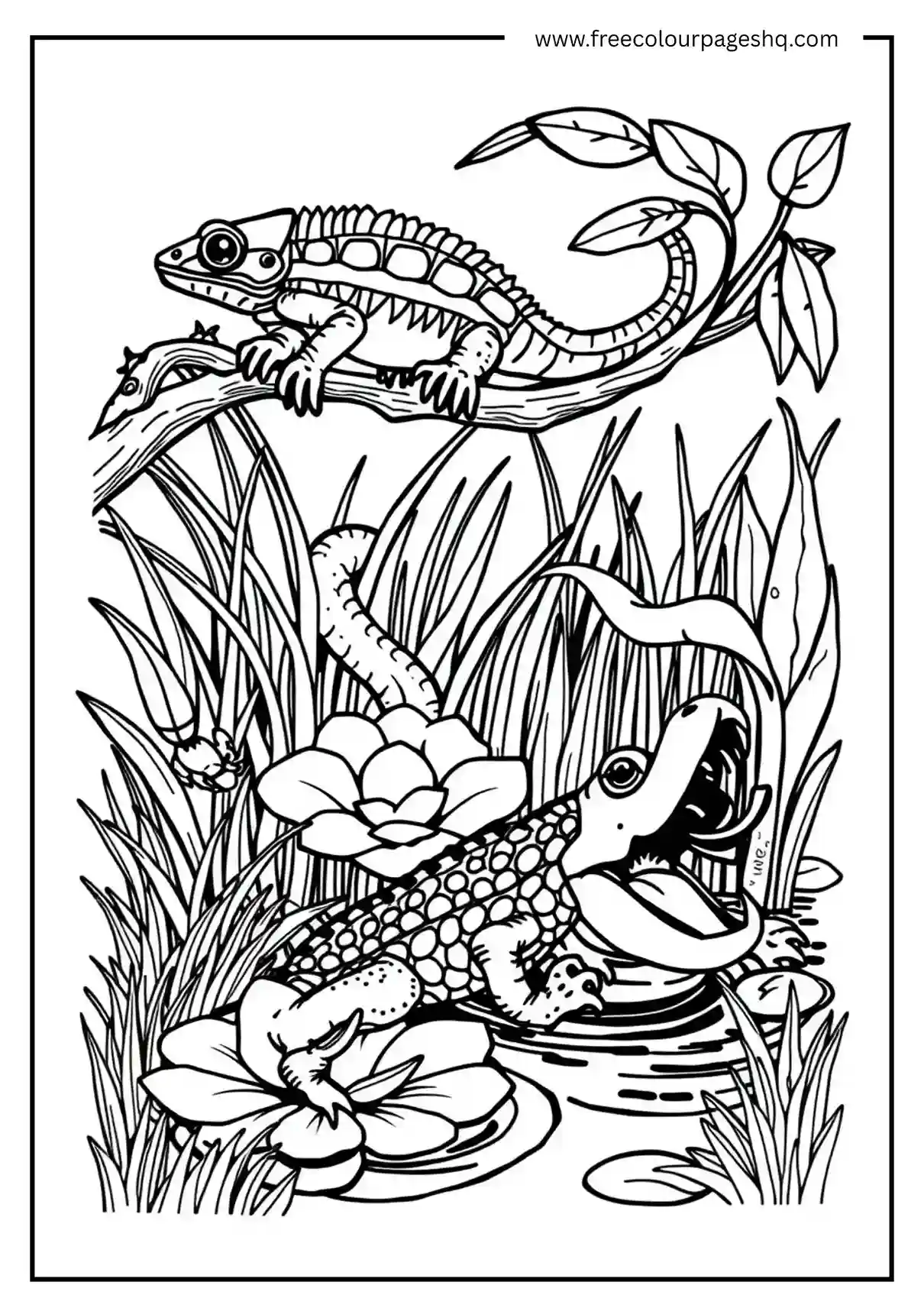 Lizard and Alligator