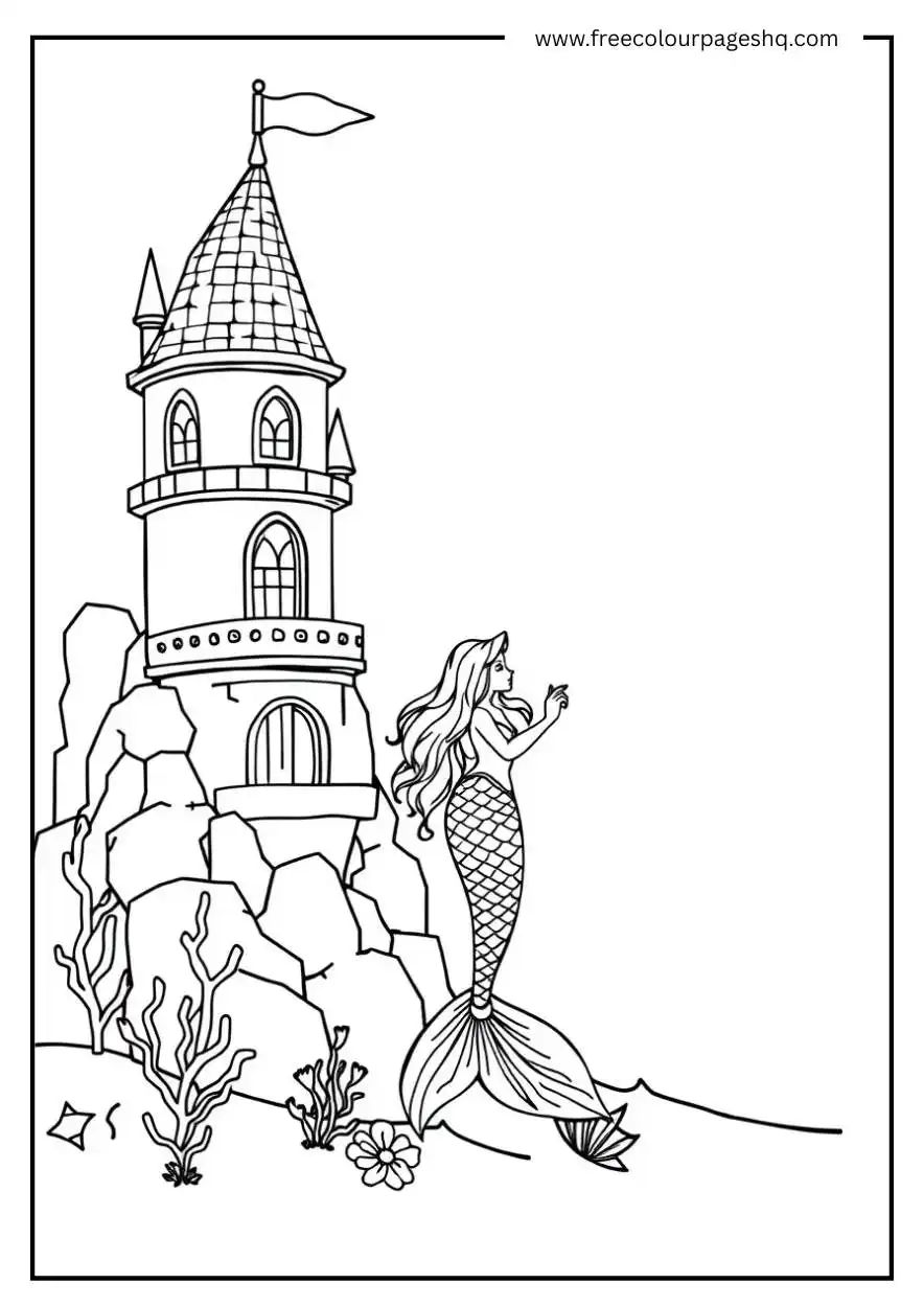 Mermaid Coloring Pages