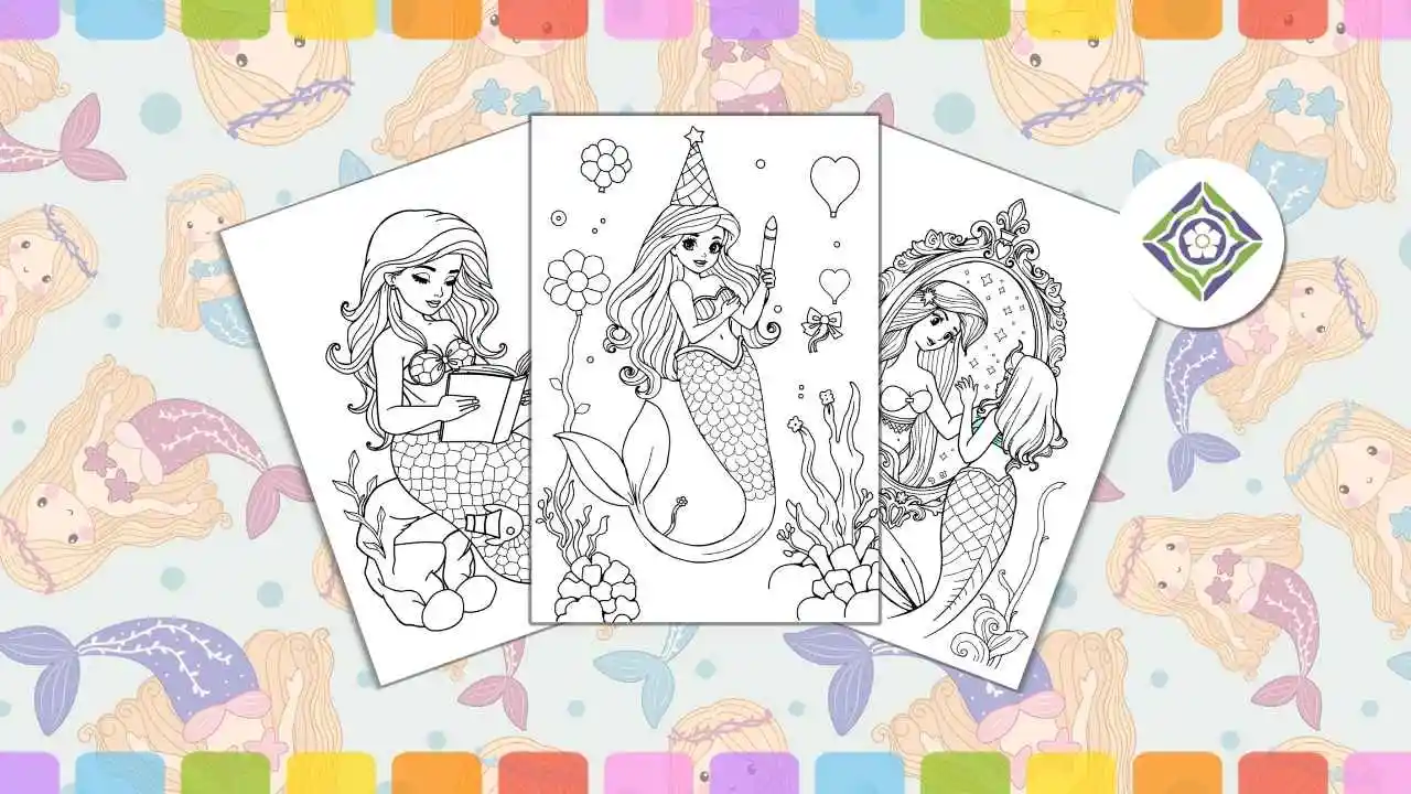 Mermaid Coloring pages