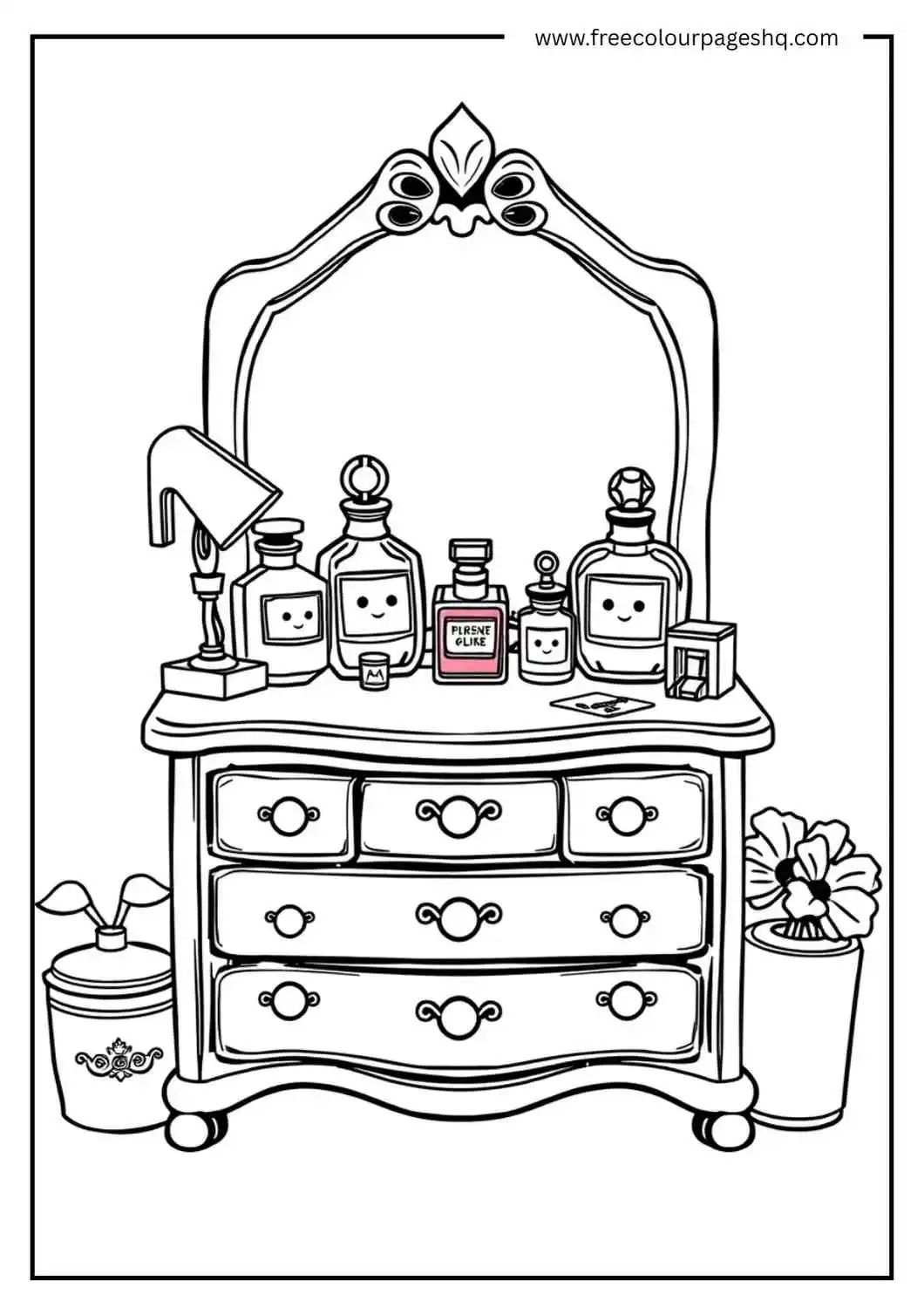 Pretty Perfume Table