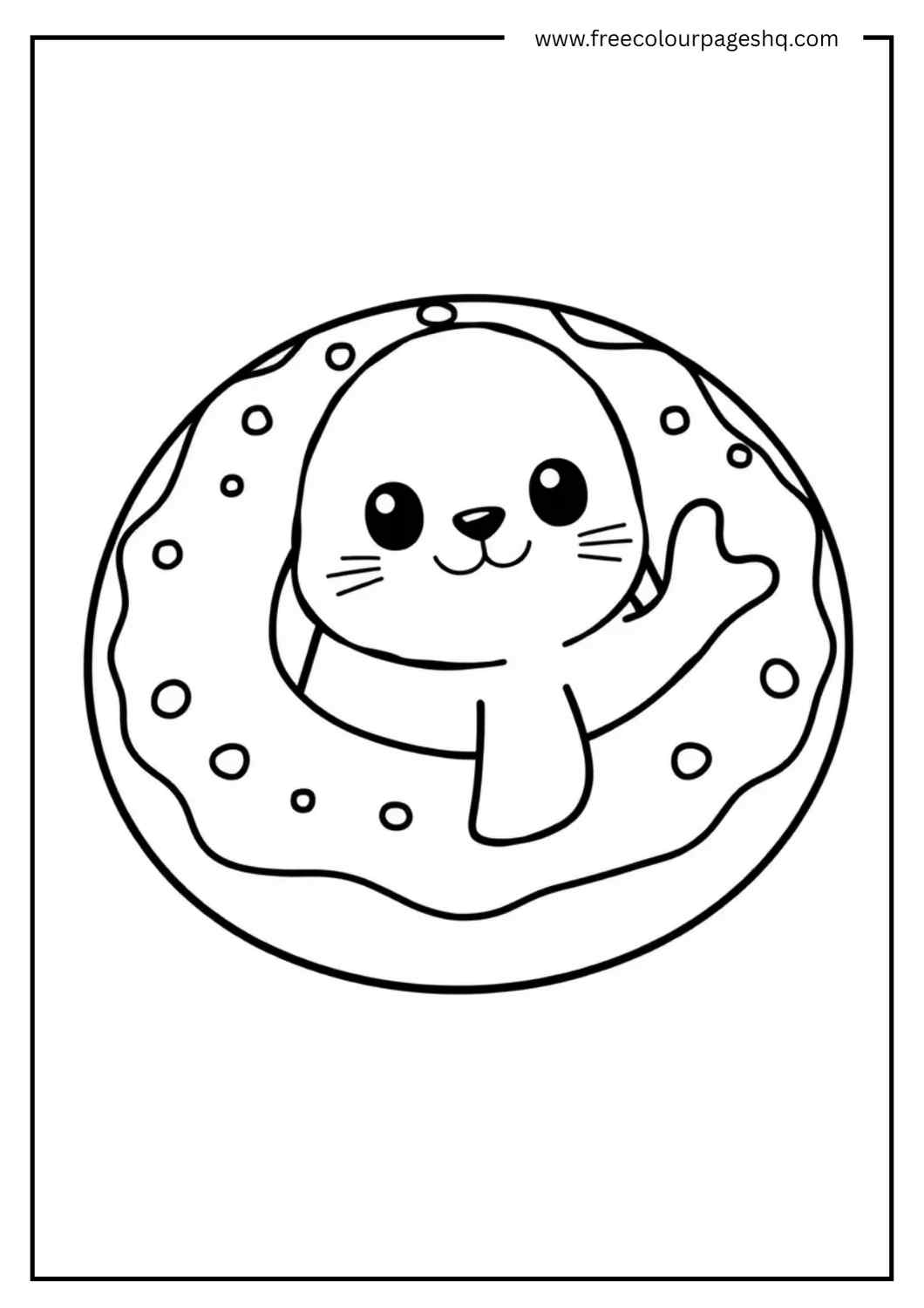 Seal in a Donut Float