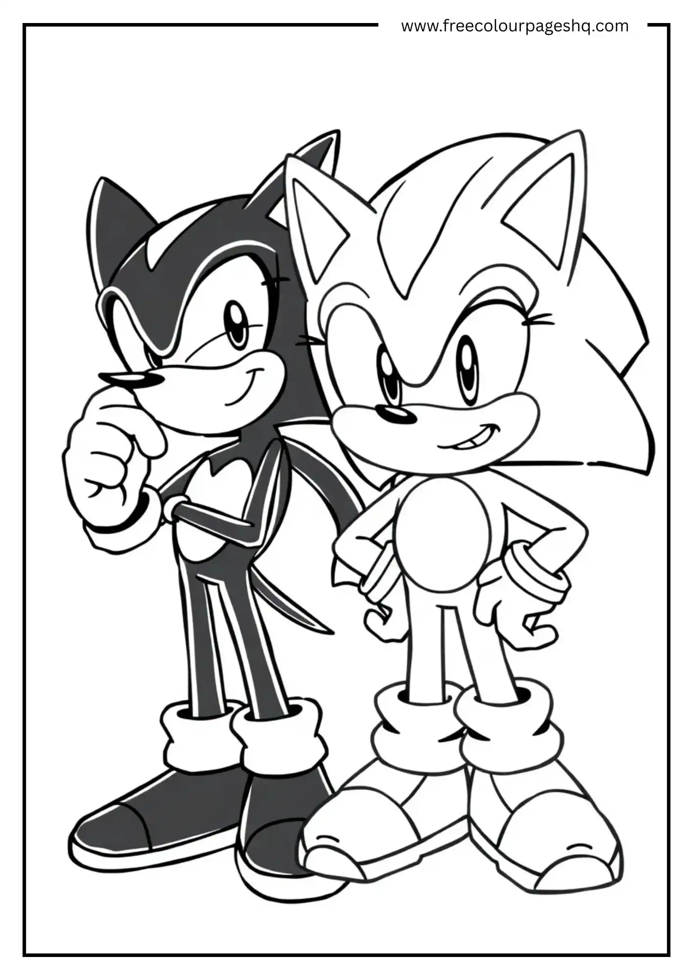 Shadow and Female Sonic Together