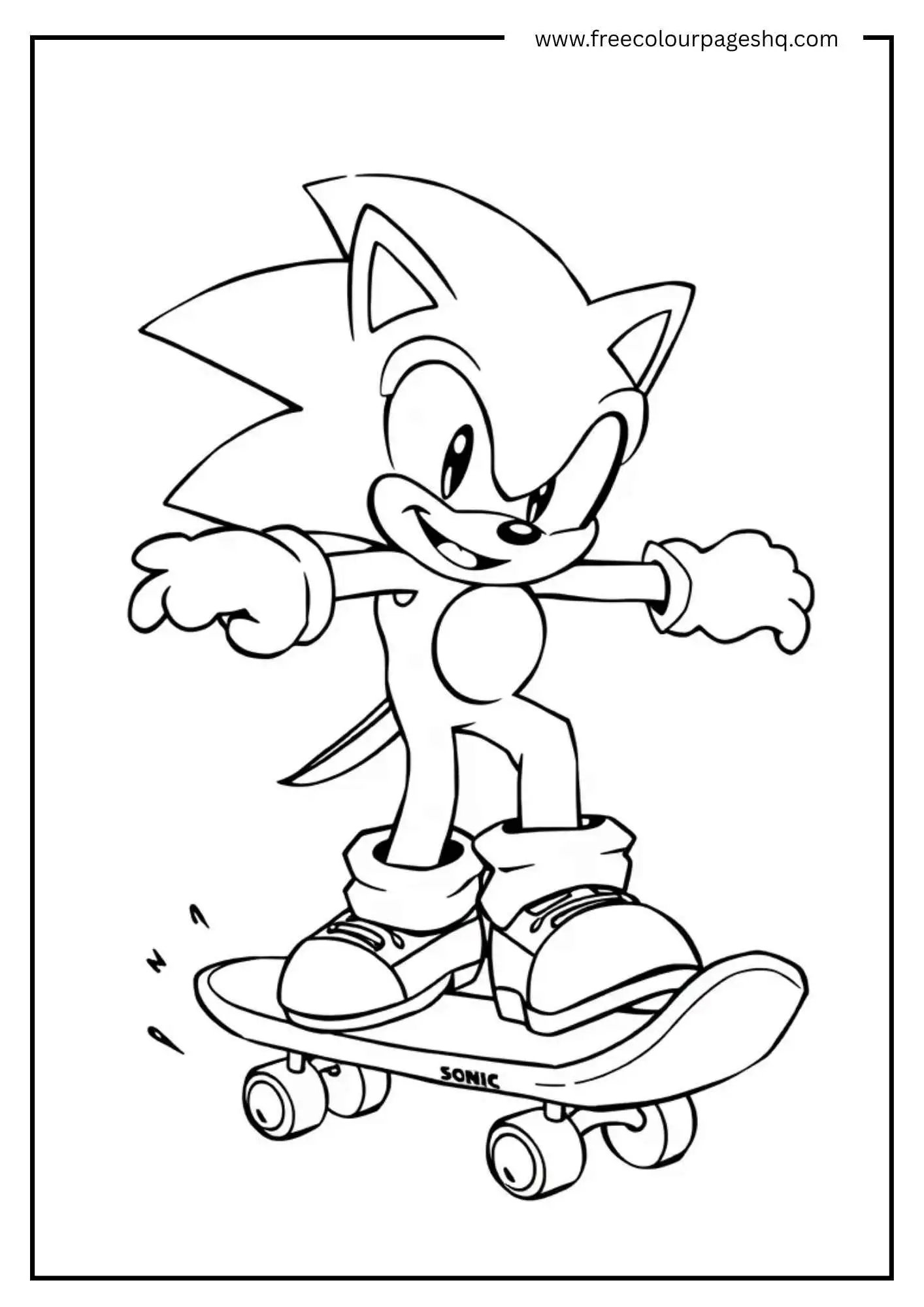 Skateboarding Sonic
