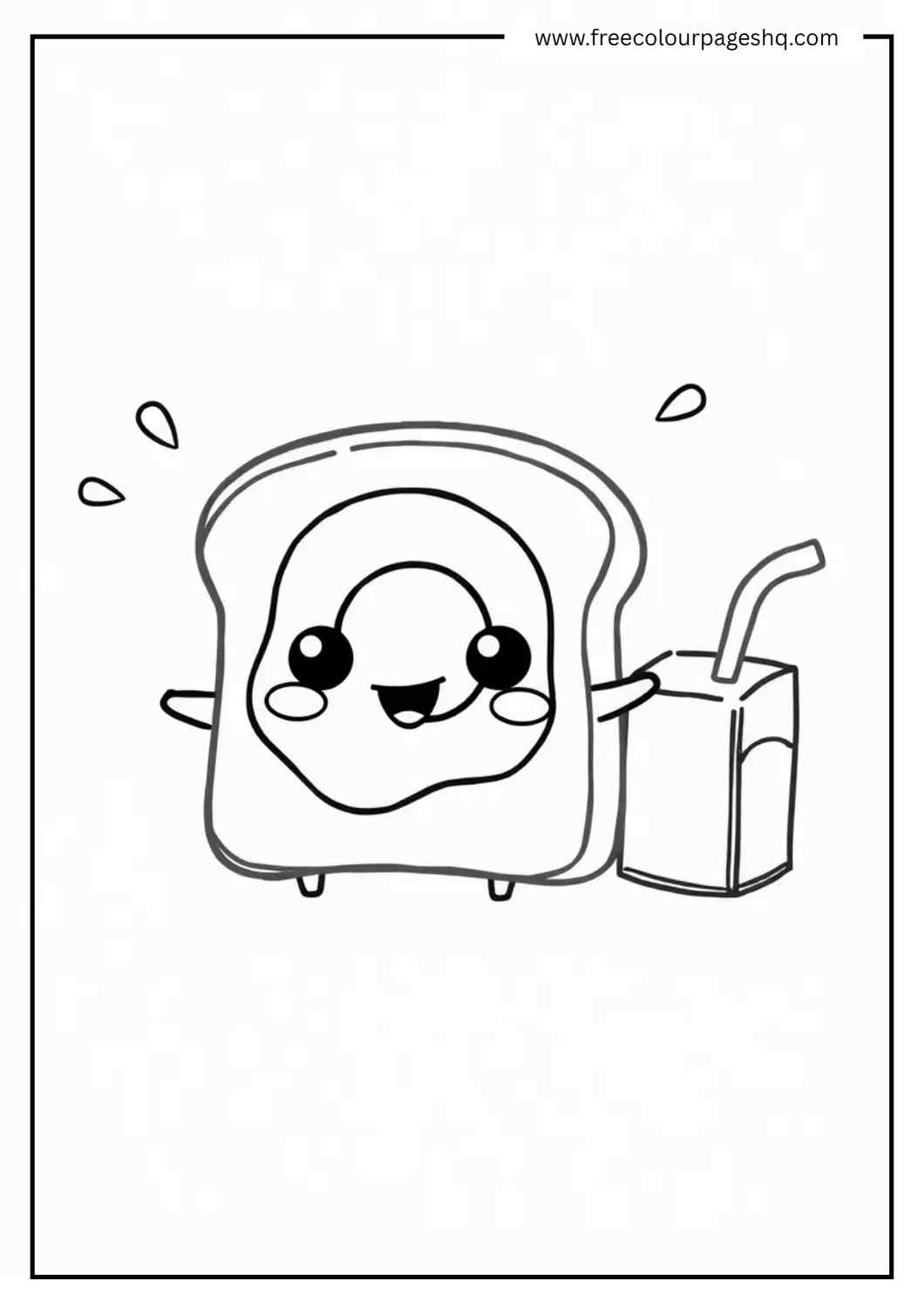 Smiley Toast with Juice Boost