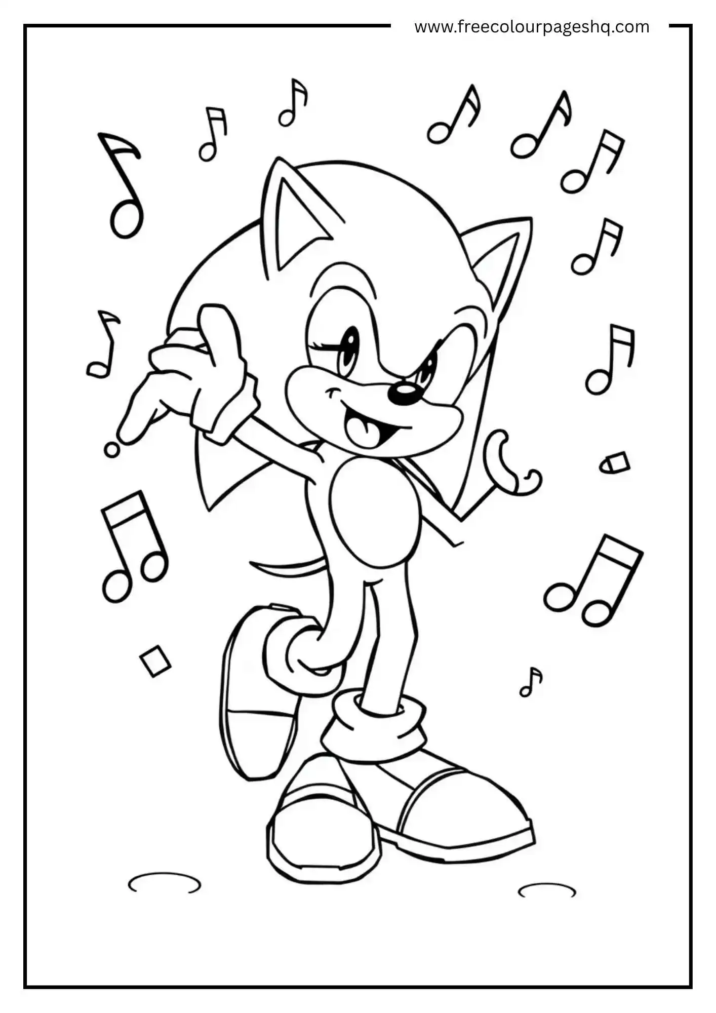 Sonic Dancing with Music Notes