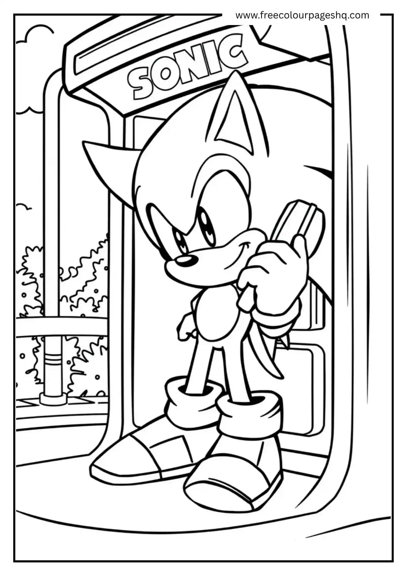 Sonic Making a Call

