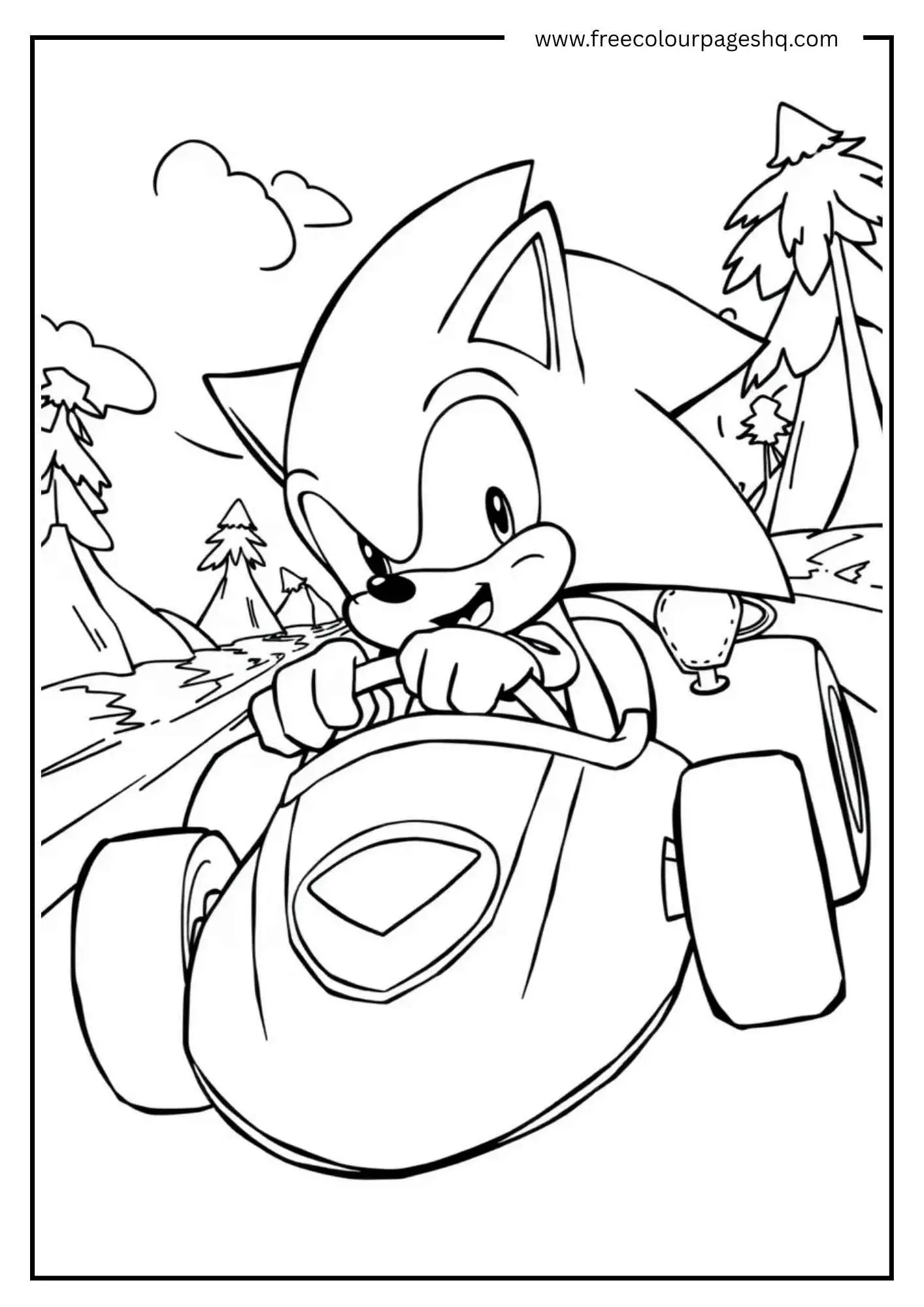 Sonic Racing in Go-Kart
