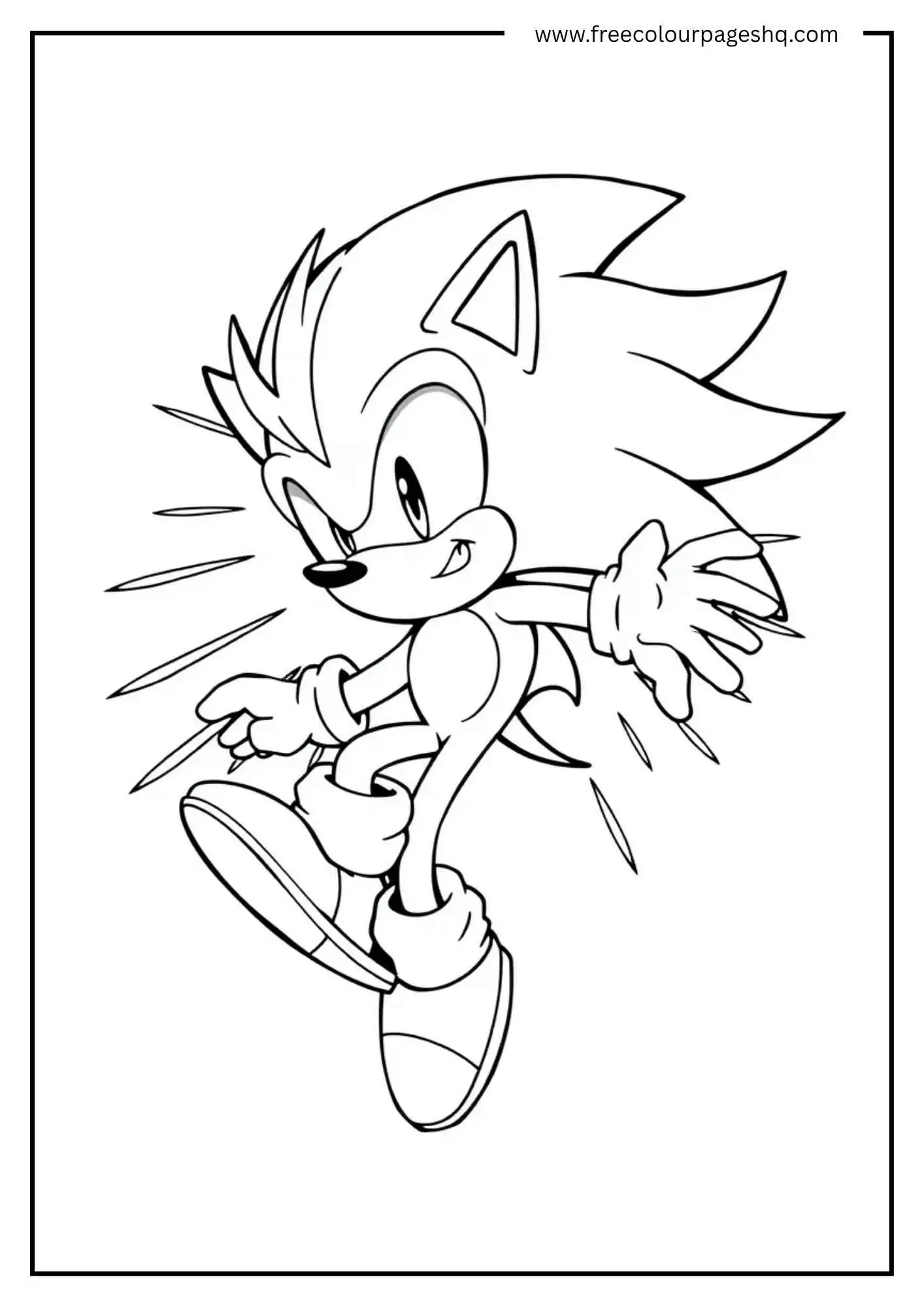 Sonic Running With Speed