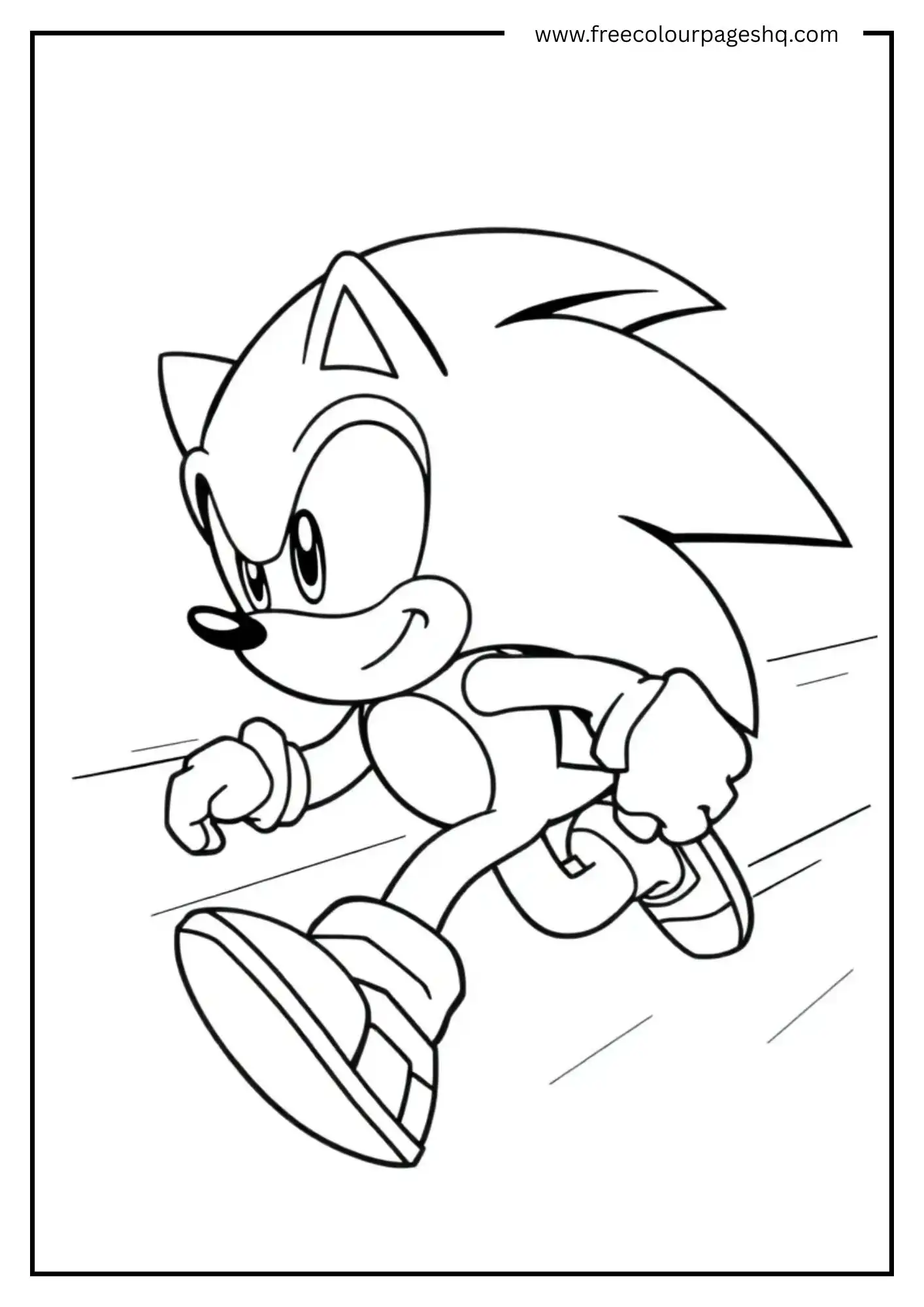 Sonic Running on the road