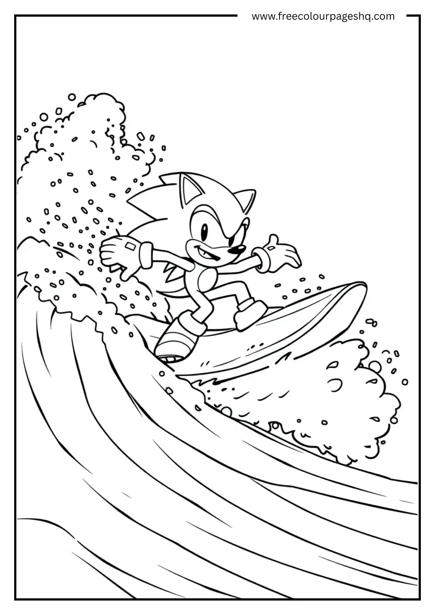Sonic Surfing the Waves