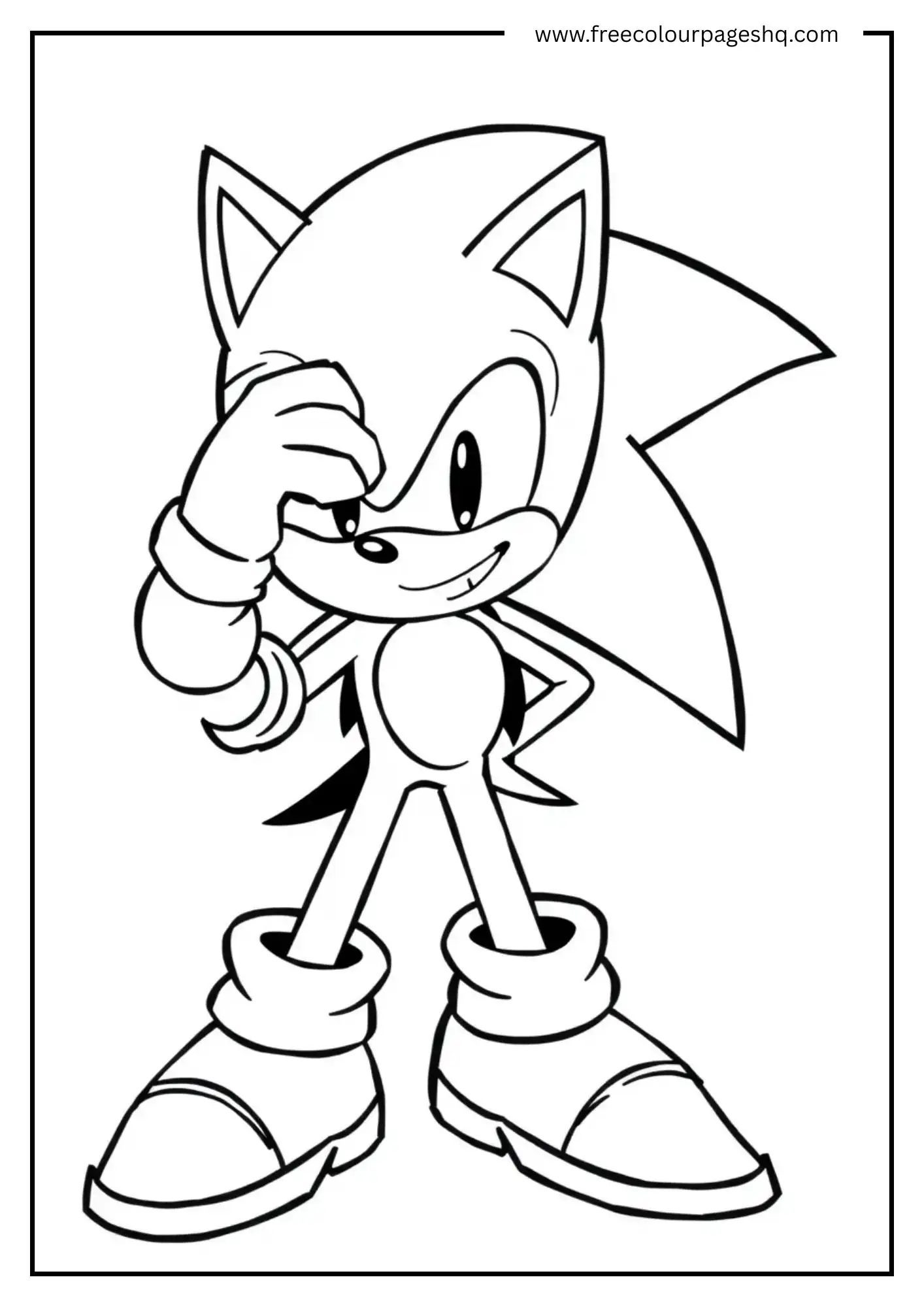 Sonic Winking and Posing