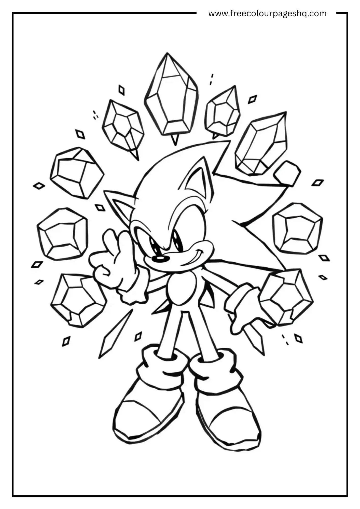 Sonic With Chaos Emeralds