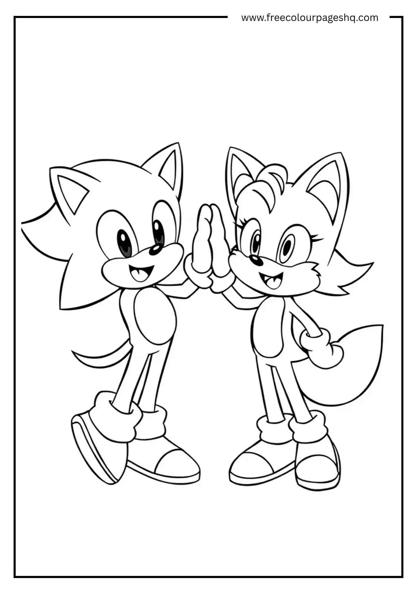 Sonic and Tails High-Five