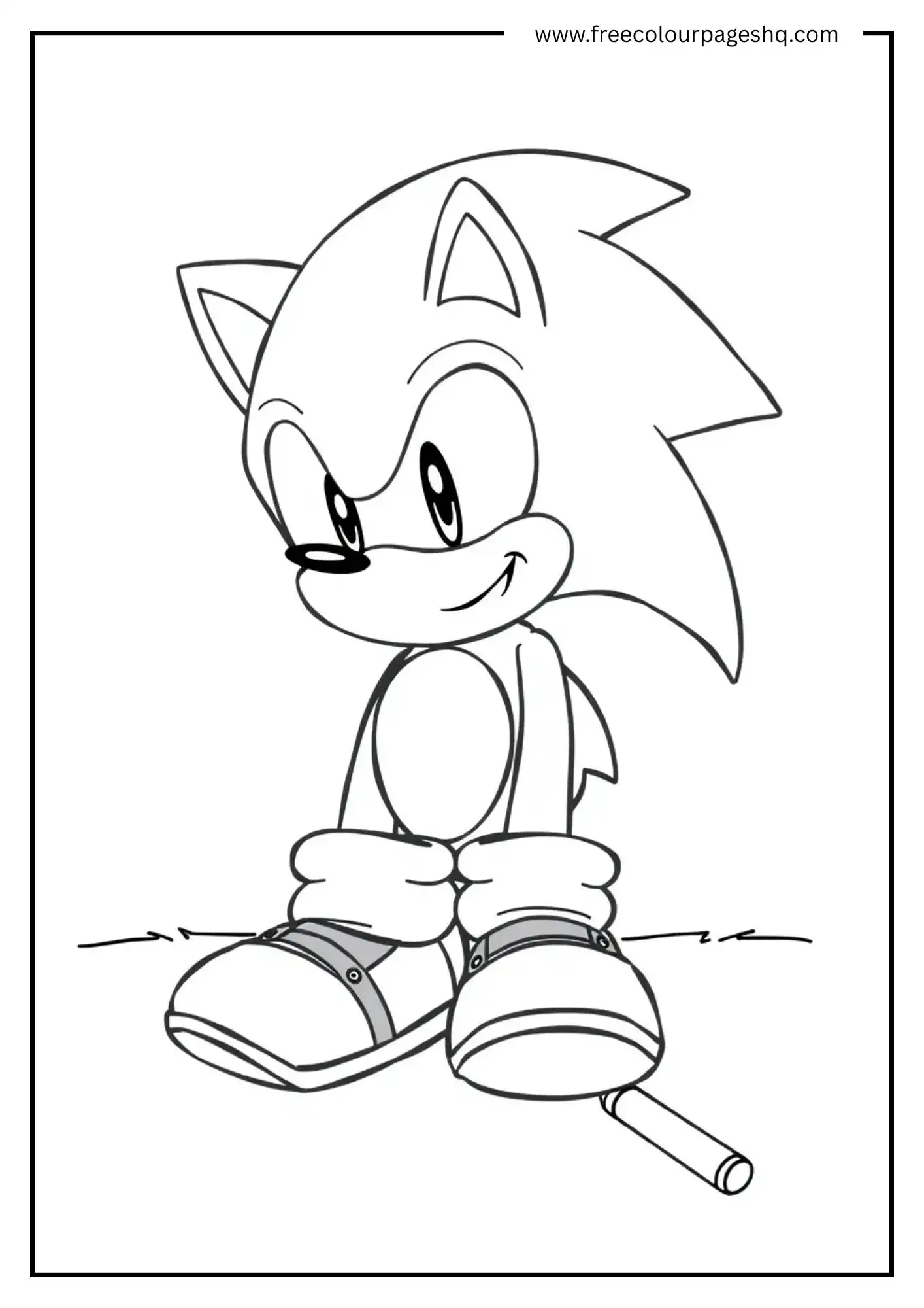 Sonic and a Chalk Stick