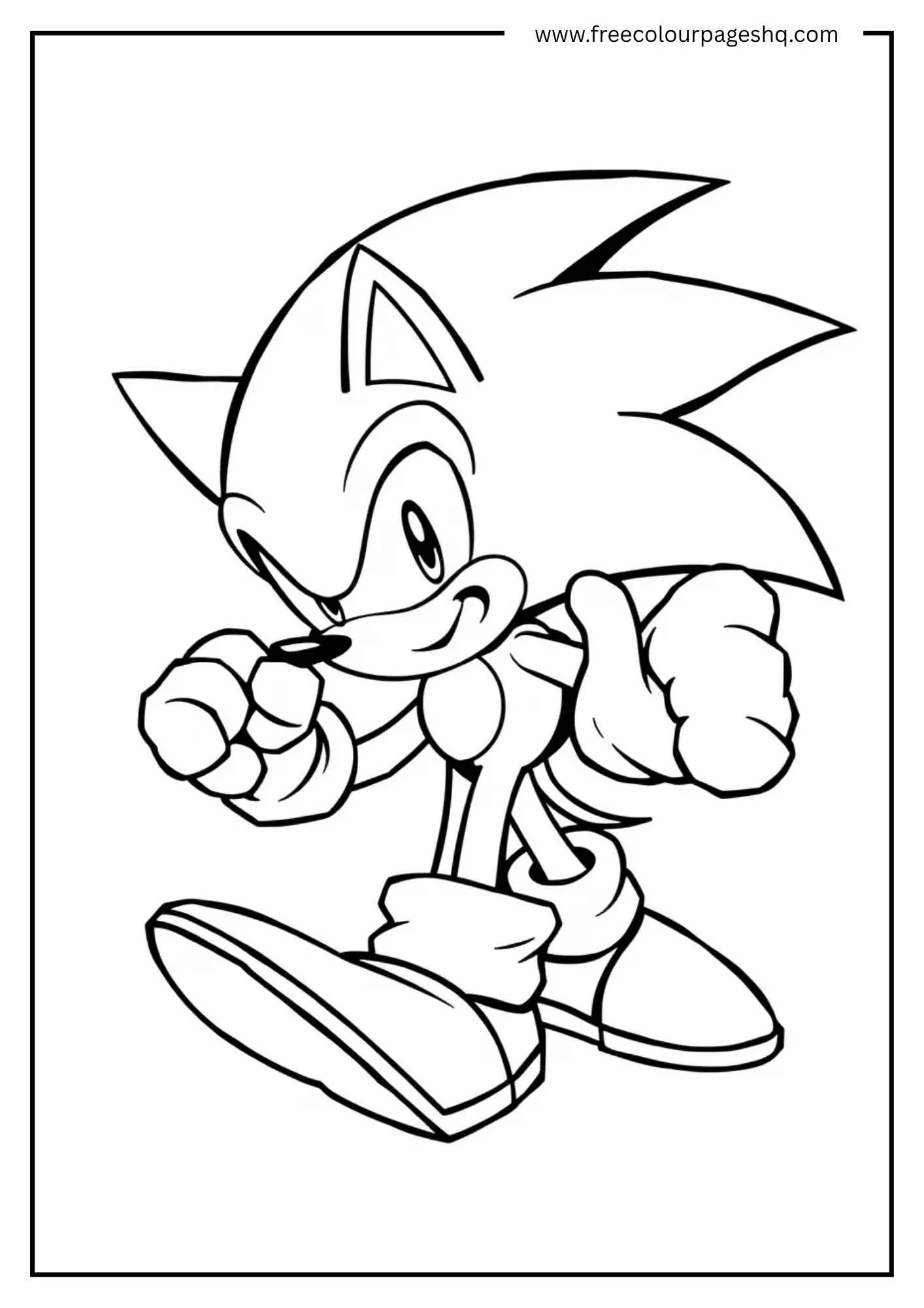 Sonic in Action Pose
