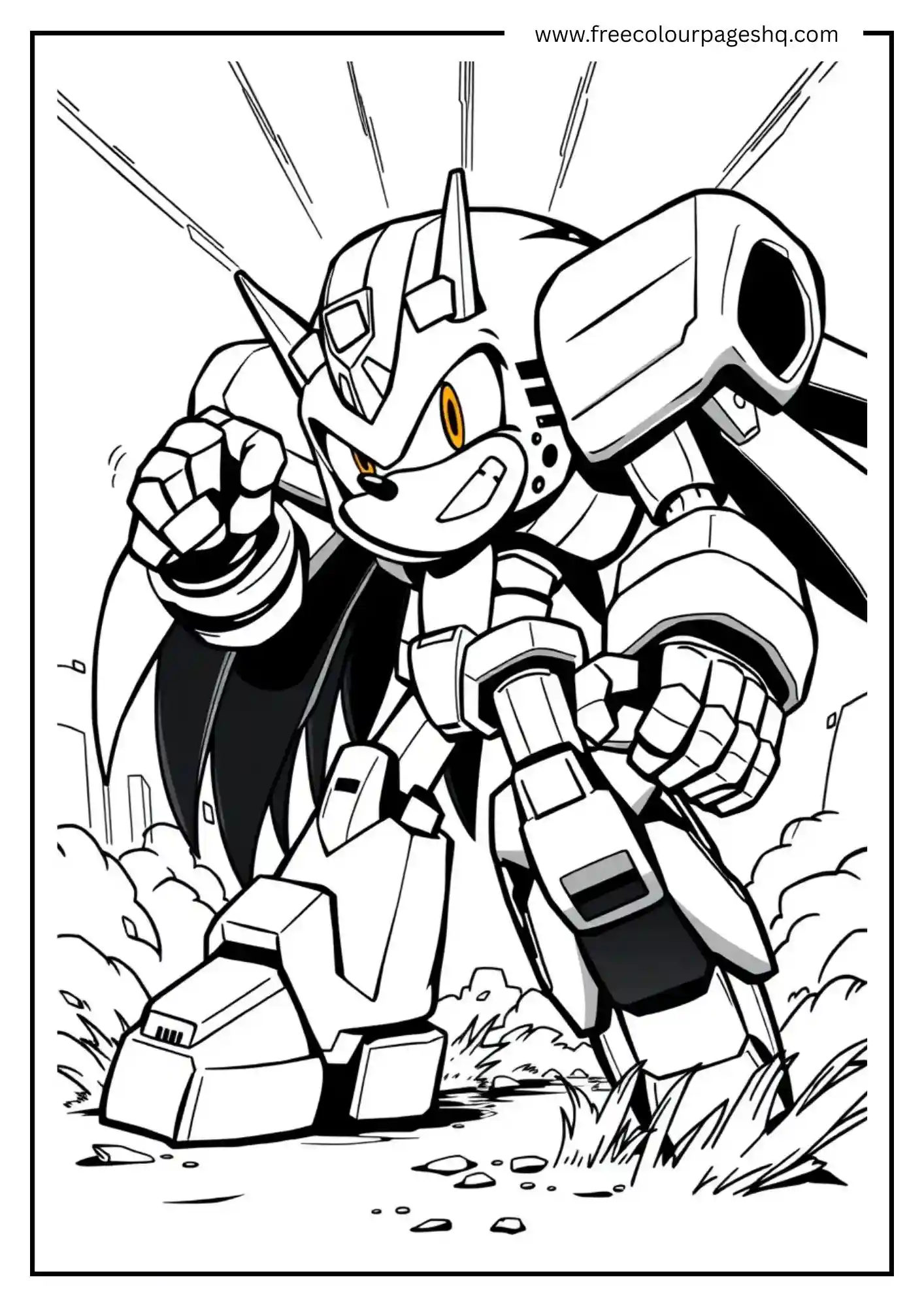 Sonic in Combat Armor