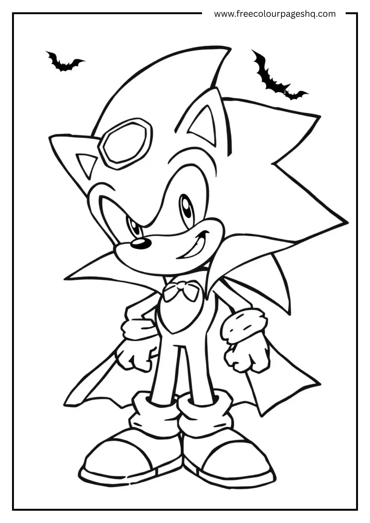 Sonic in Vampire Costume
