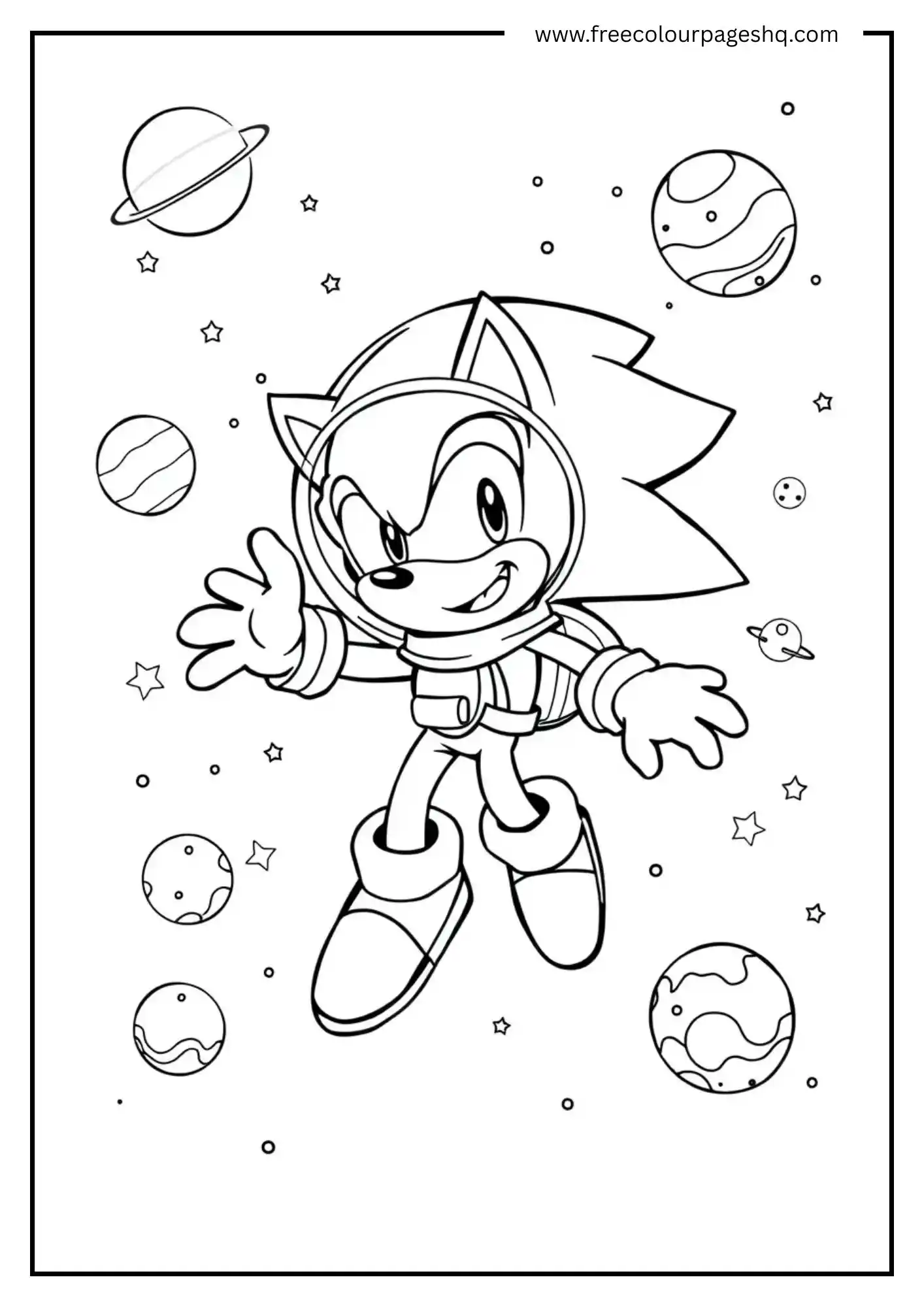 Sonic the Astronaut in Space