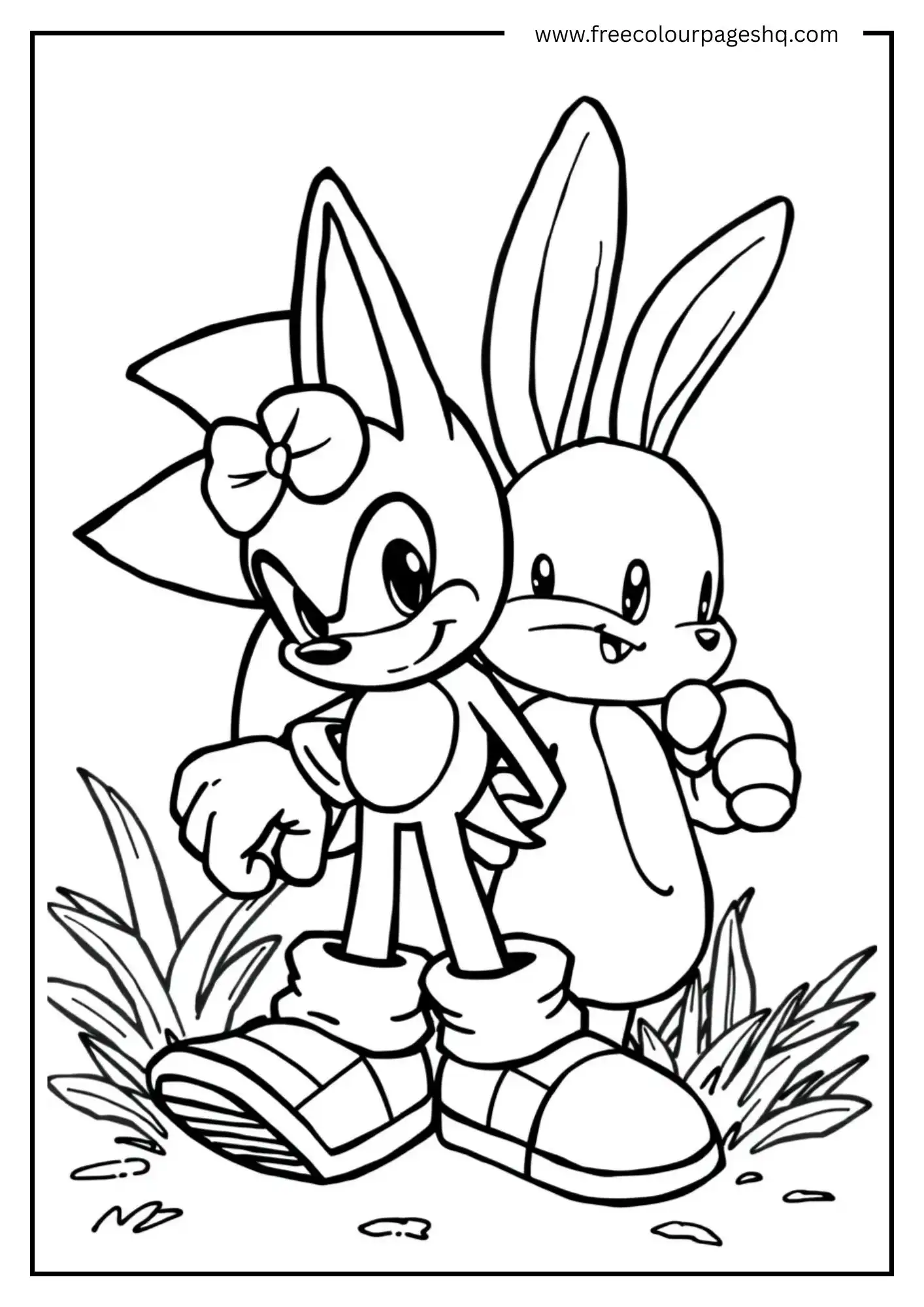 Sonic with Bunny Friend