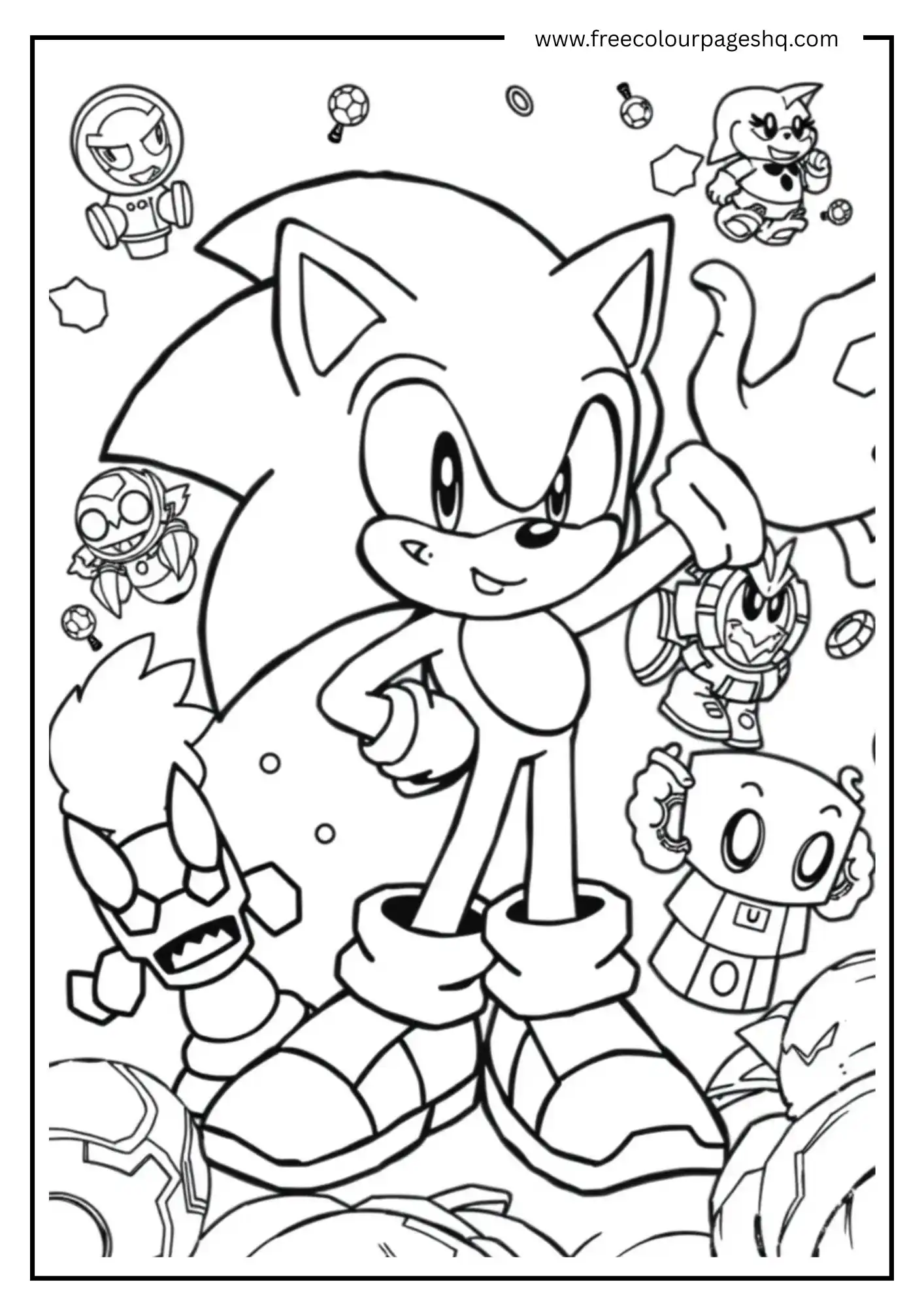 Sonic with Robot Enemies