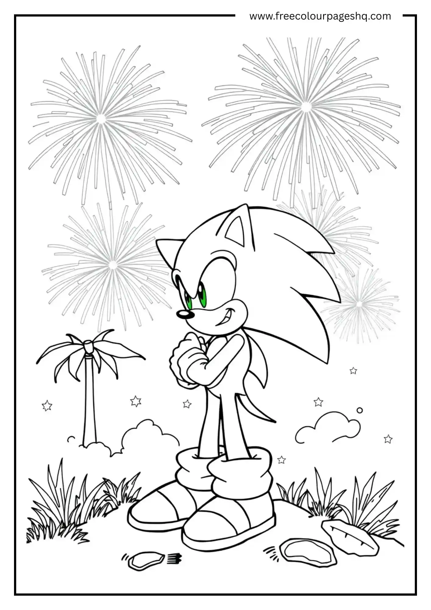 Sonic's Island Firework Celebration
