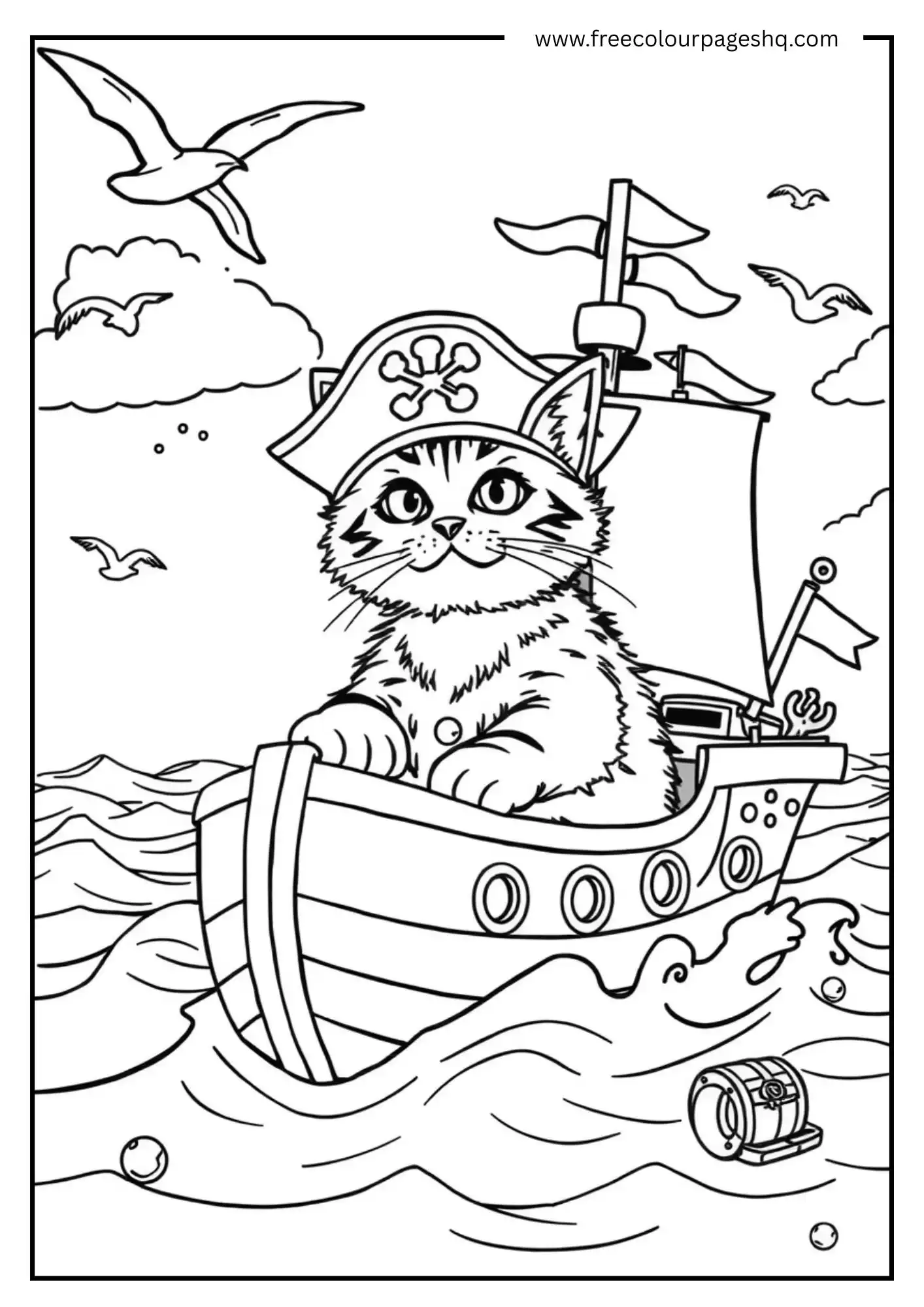 Super Cat Patrol Coloring Page
