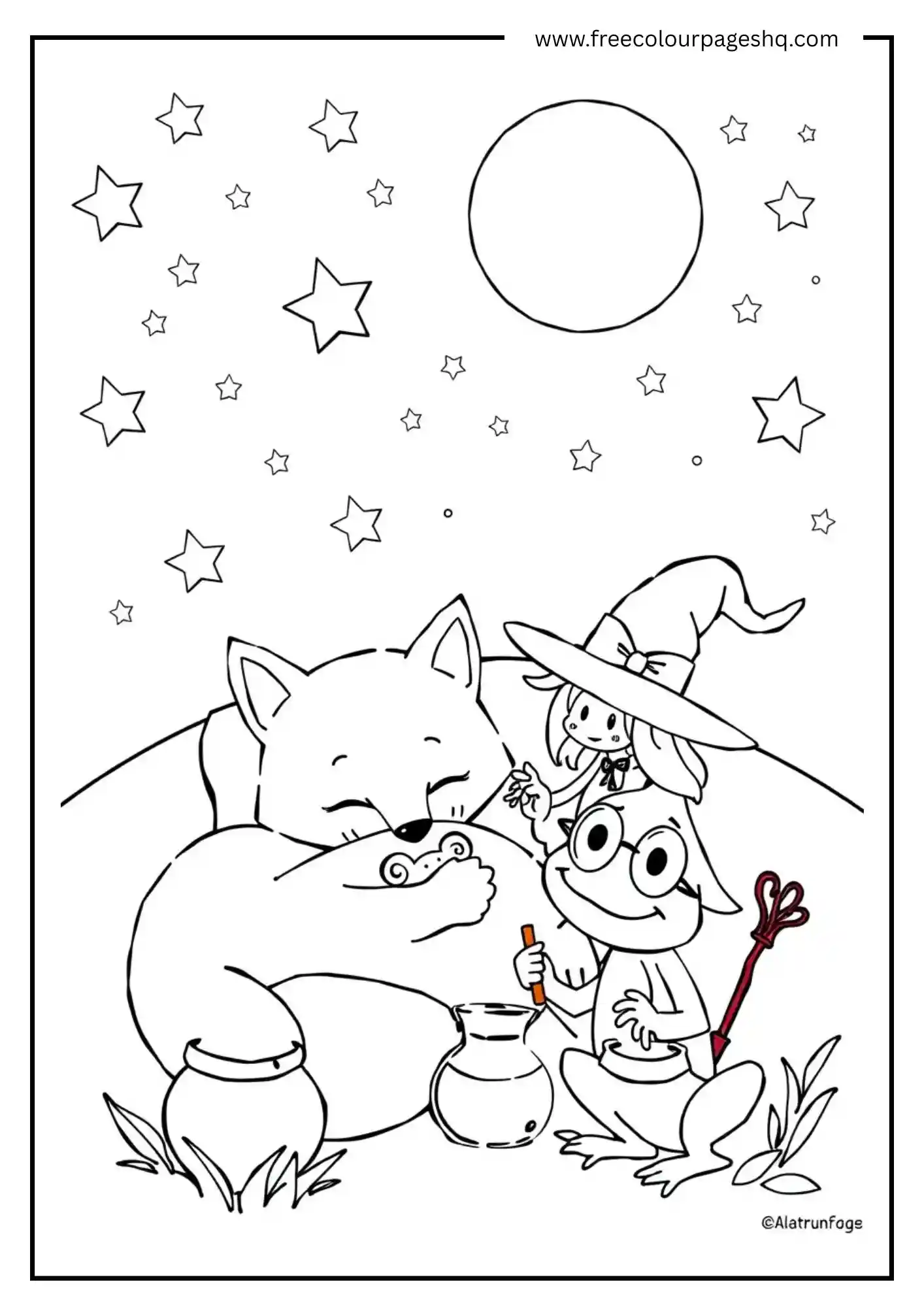 Witch Frog and Sleeping Fox