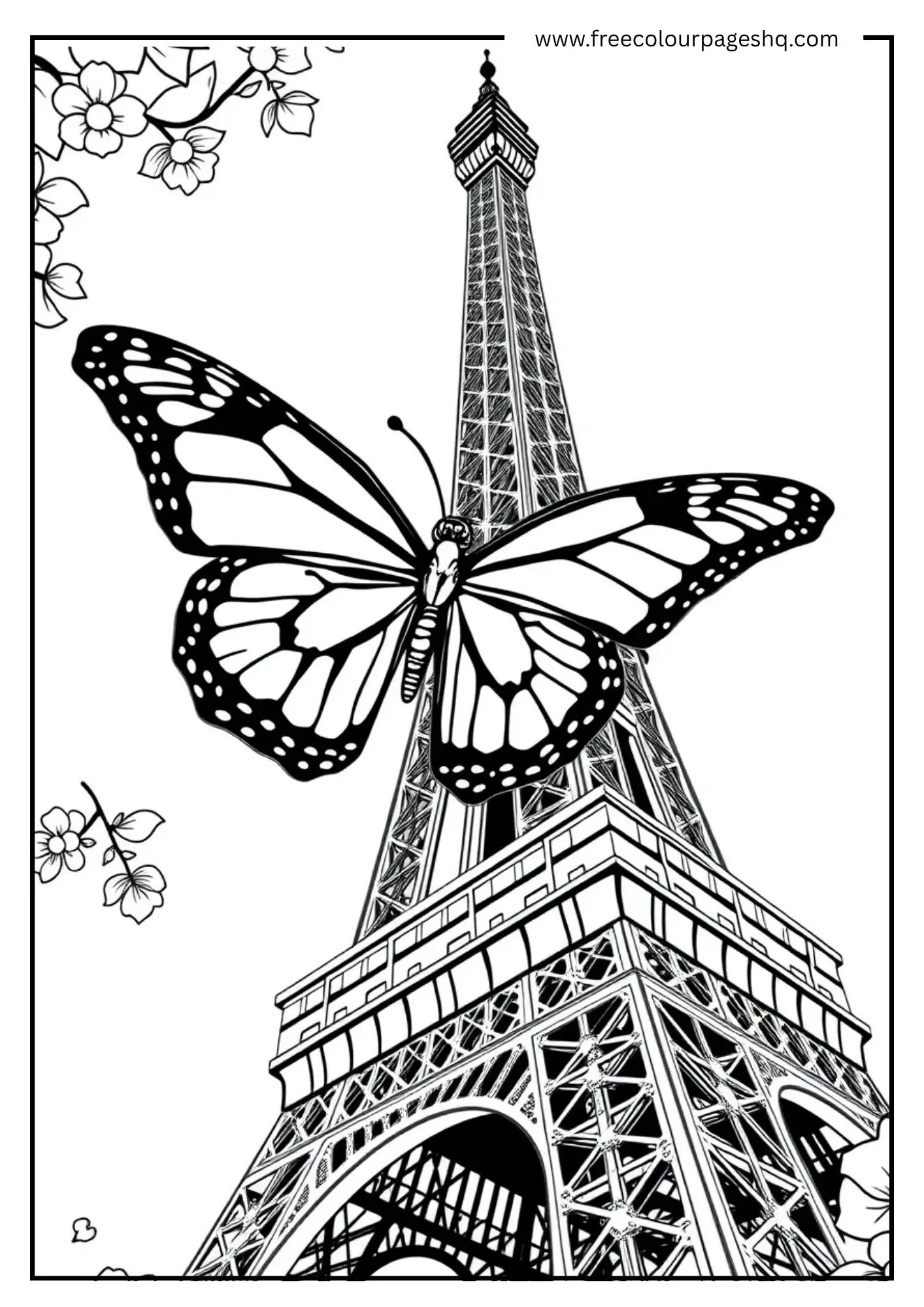 A Butterfly's Parisian Perch