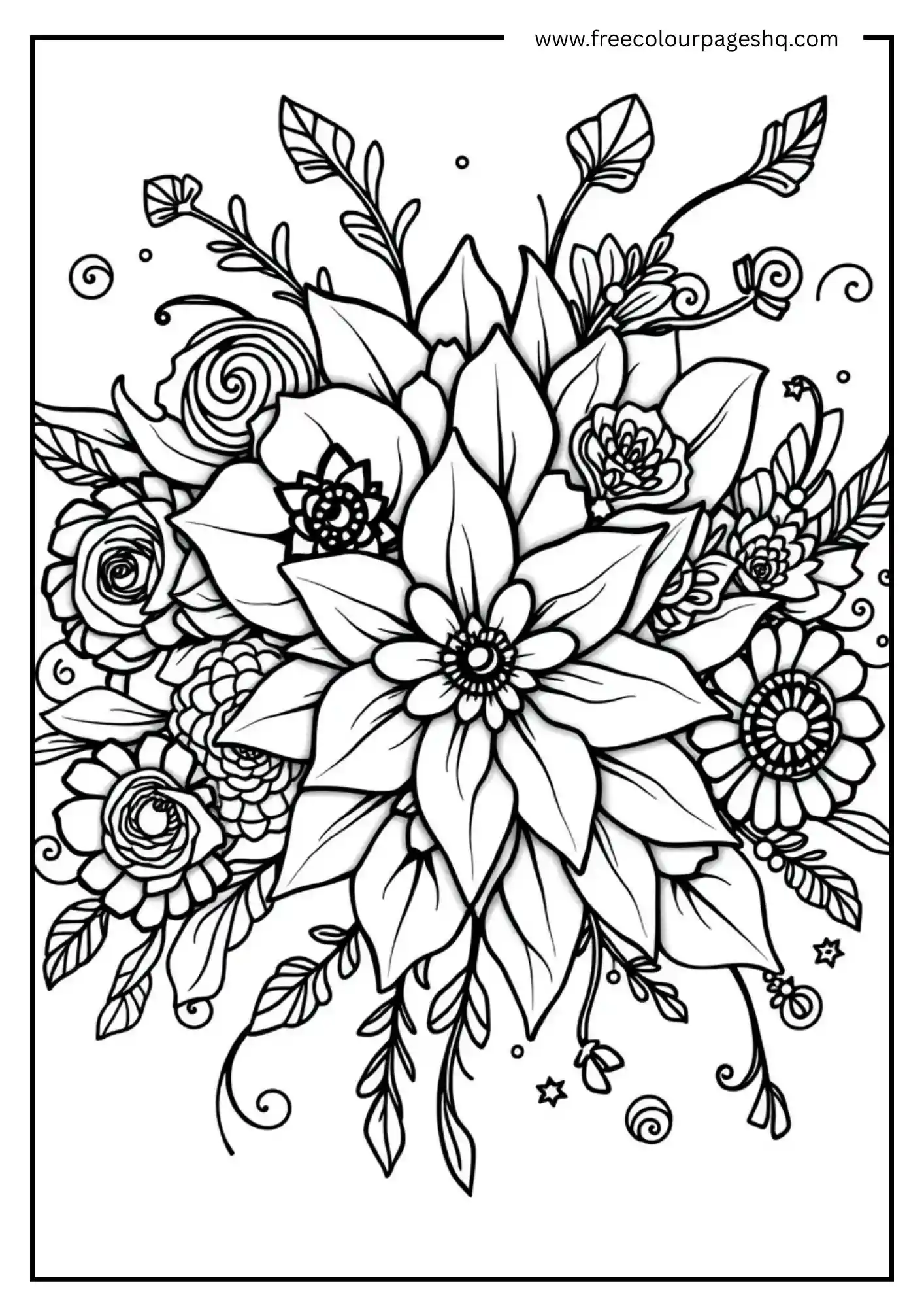Abstract Floral Explosion