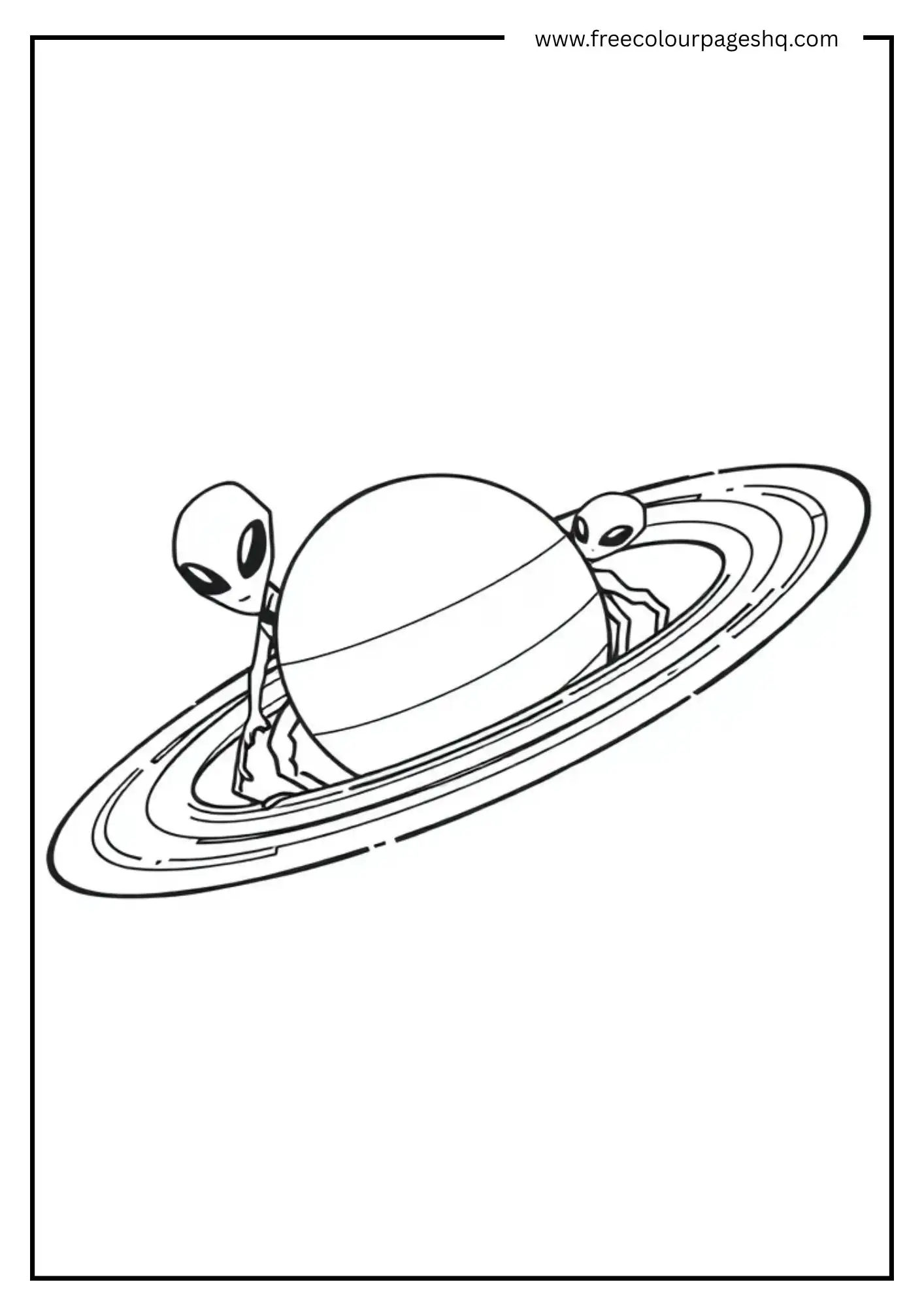 Aliens on Saturn Rings