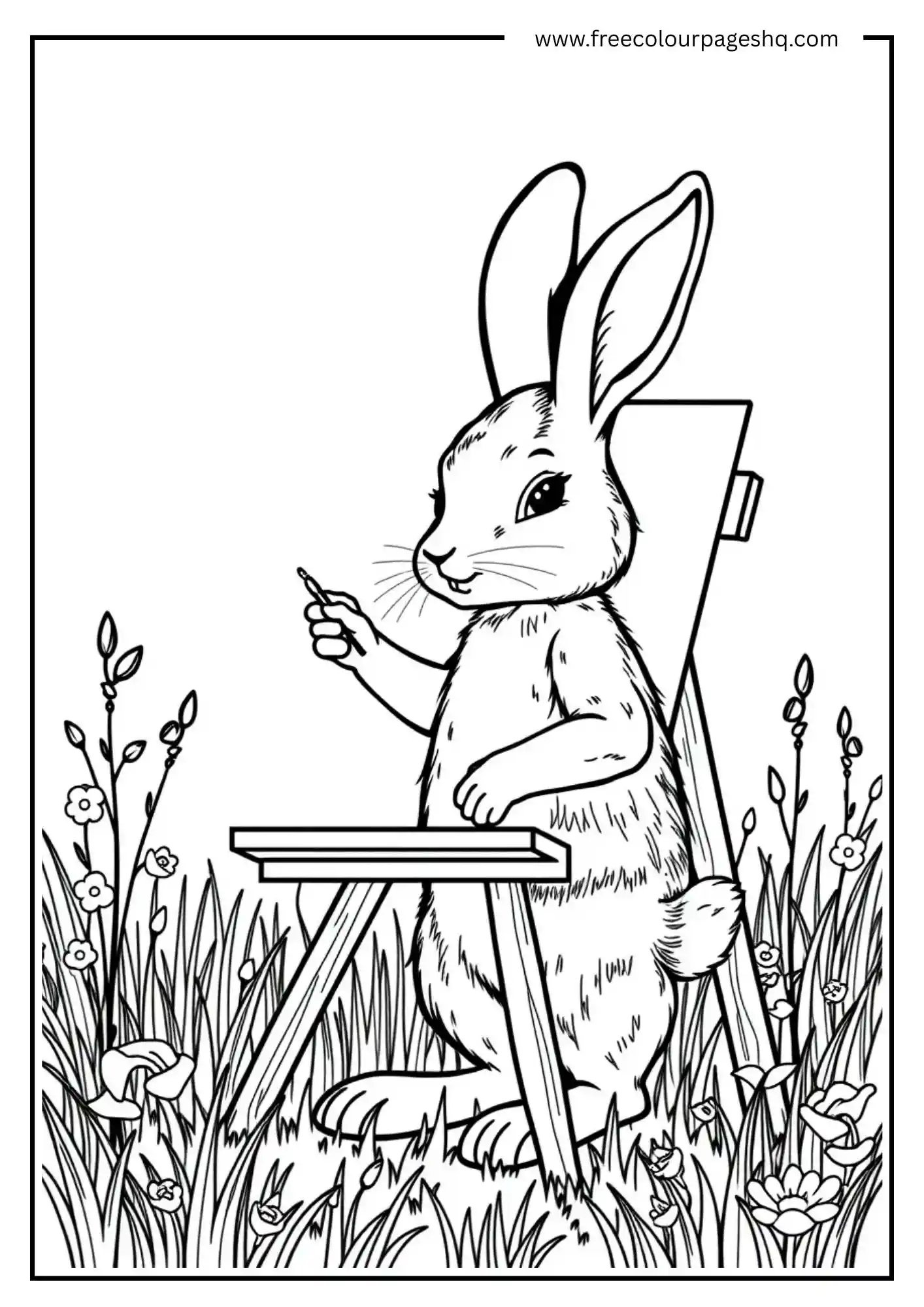 Artist Bunny