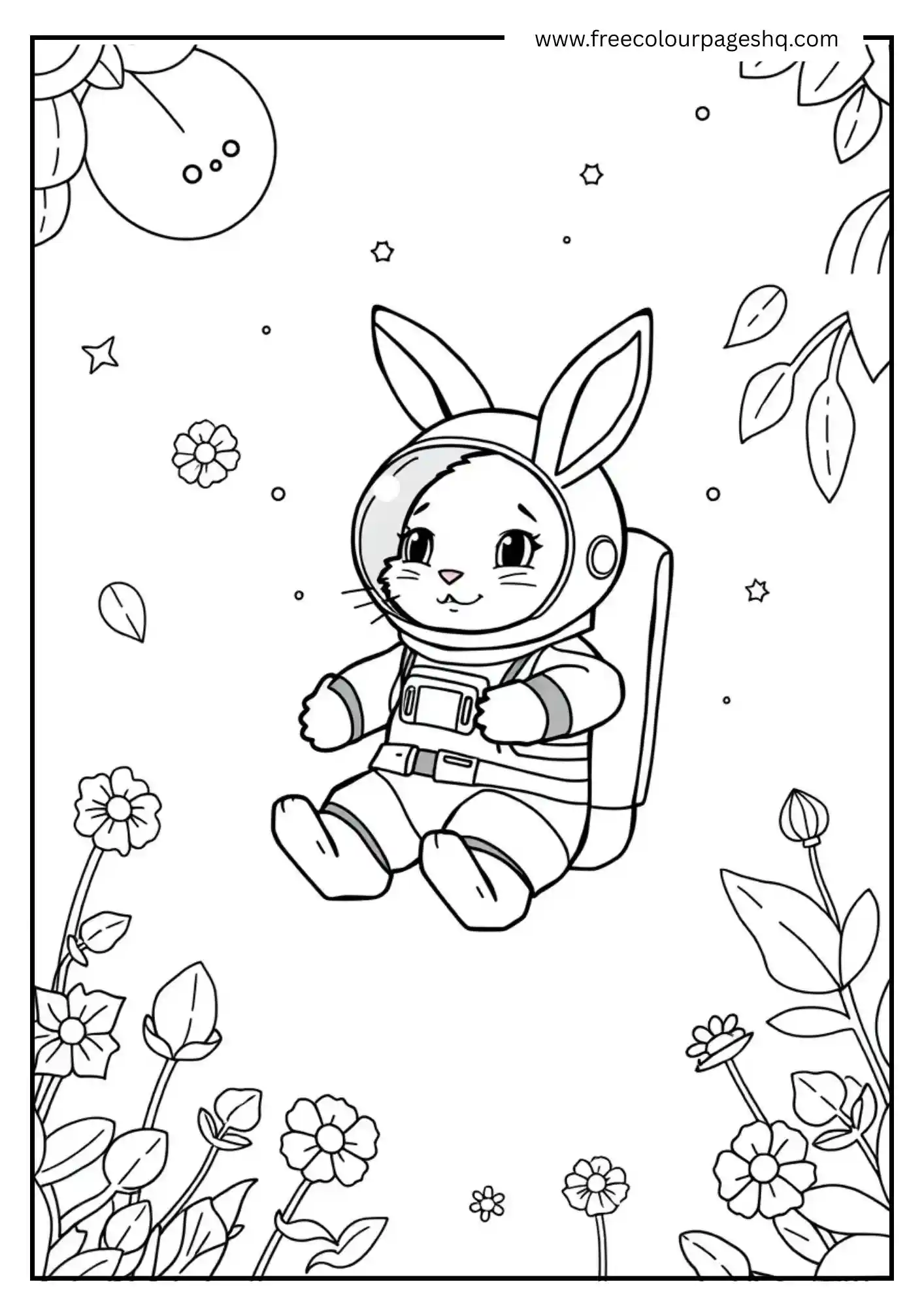 Astronaut Bunny Space