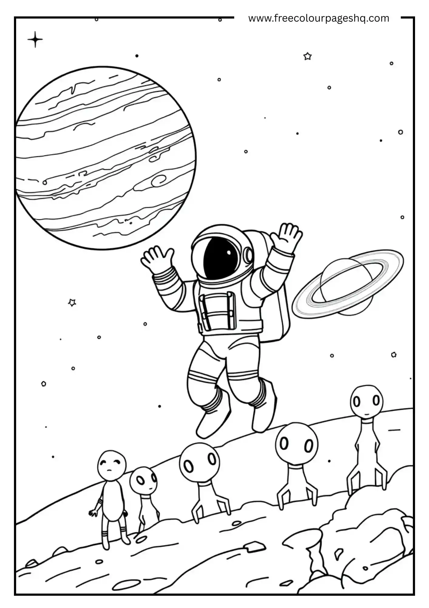 Astronaut Near Jupiter