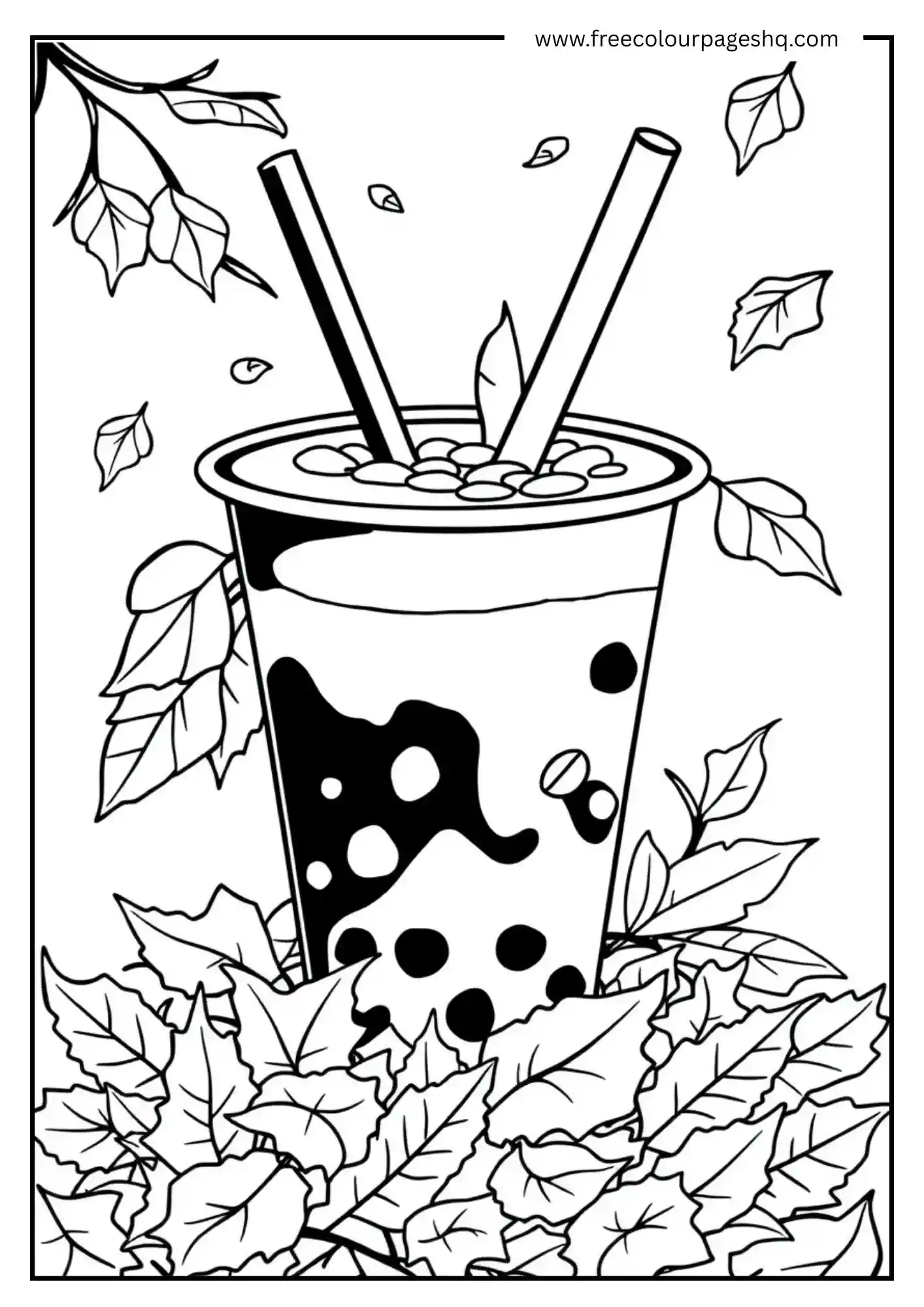 Autumn Leaves Boba