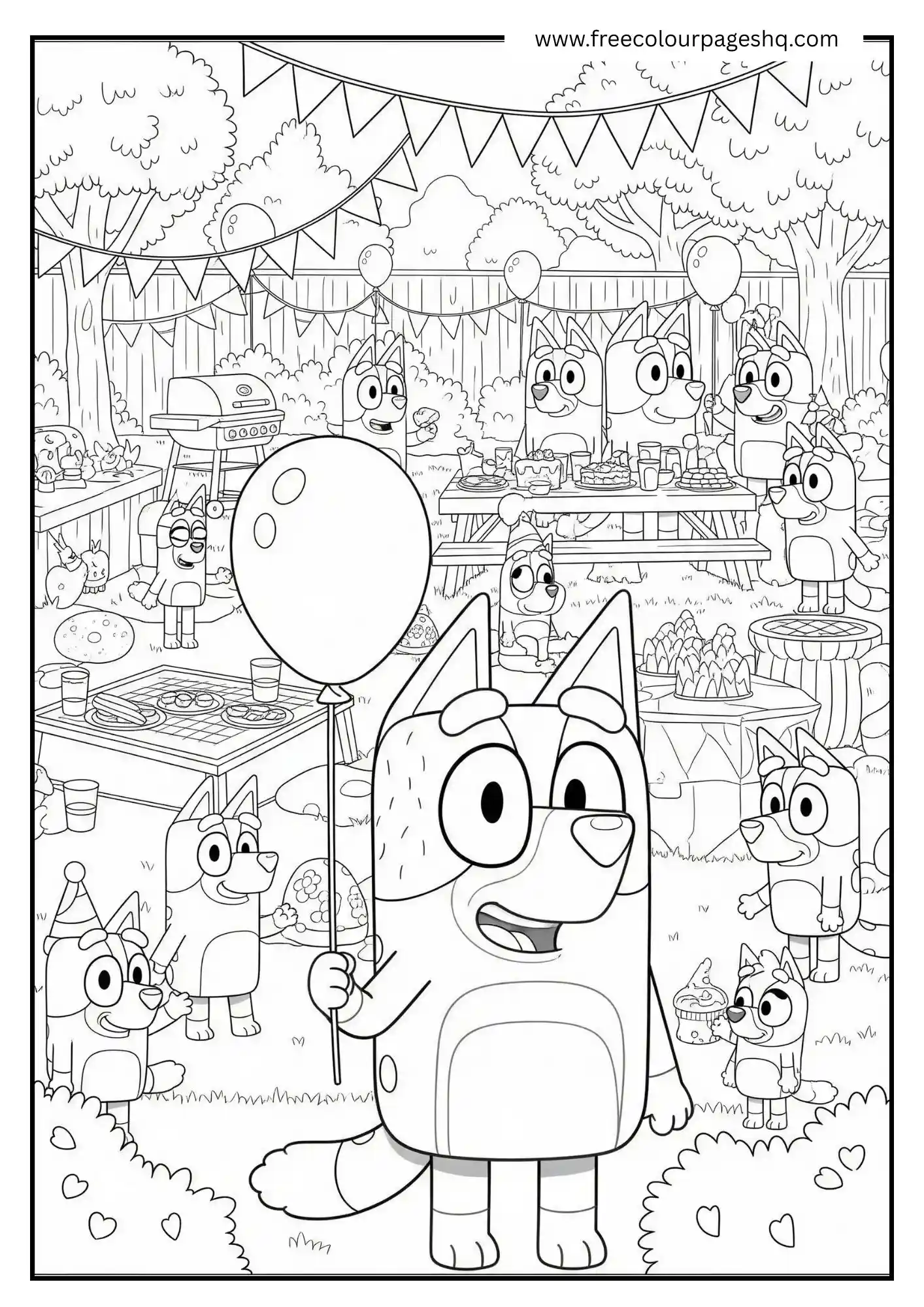 Backyard Party with Bluey