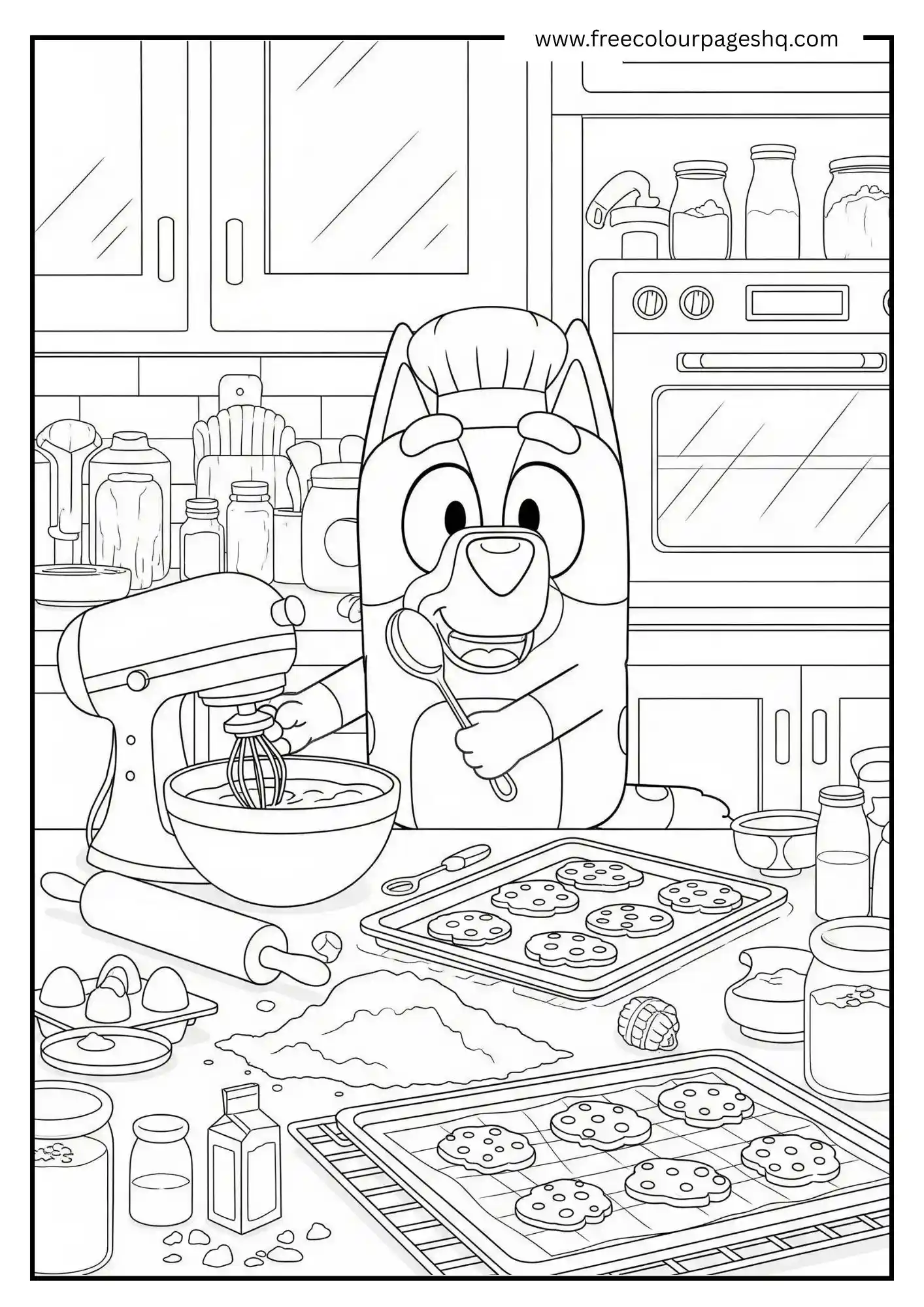 Baking with Bluey