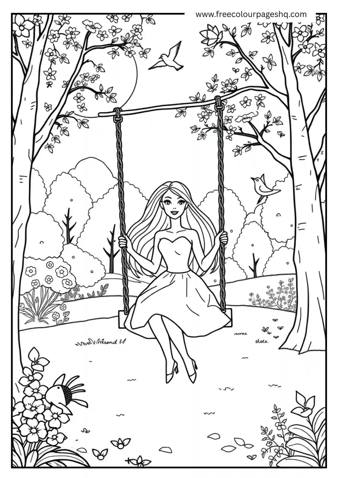 Barbie's Garden Swing