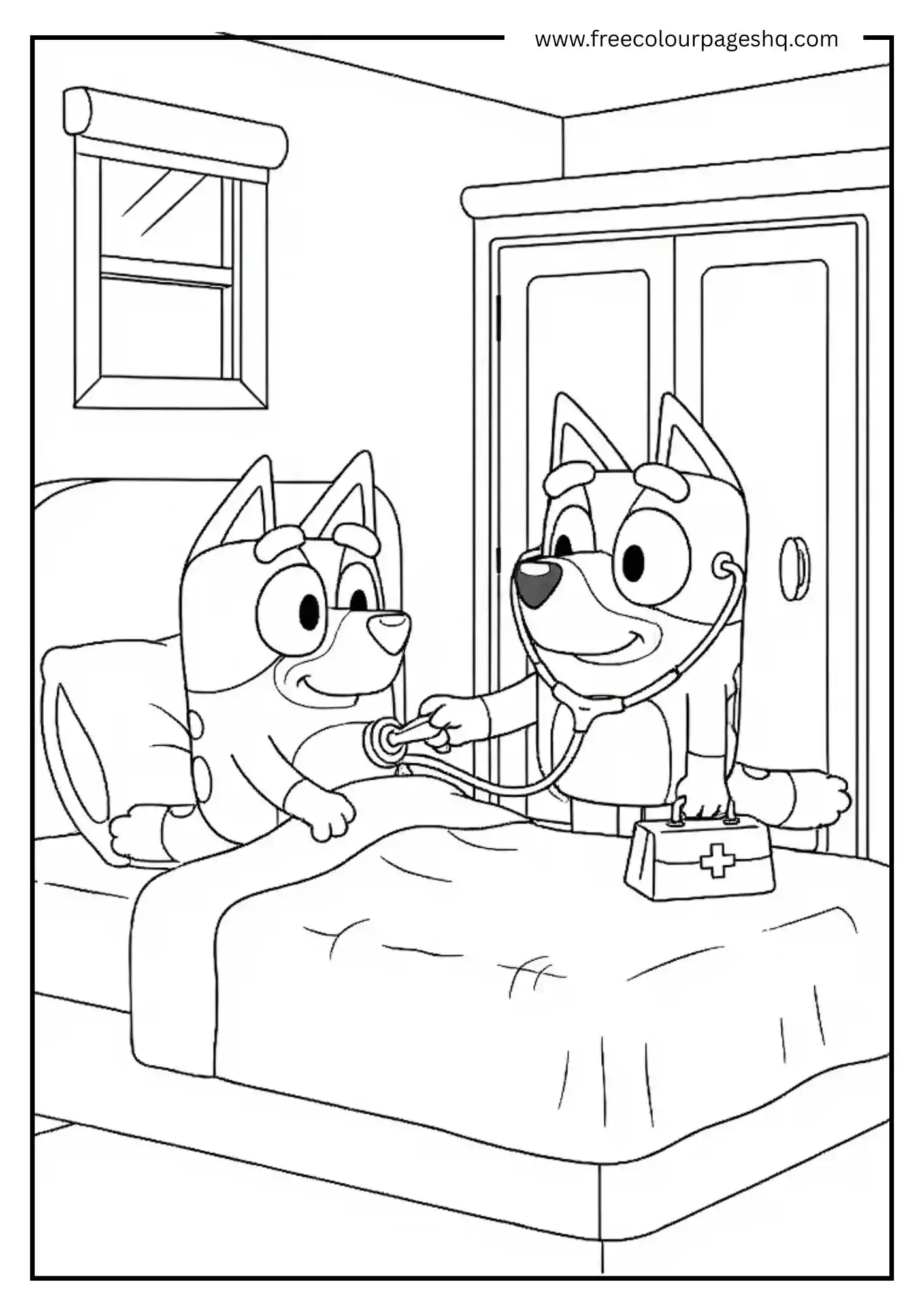 Bluey Playing Doctor