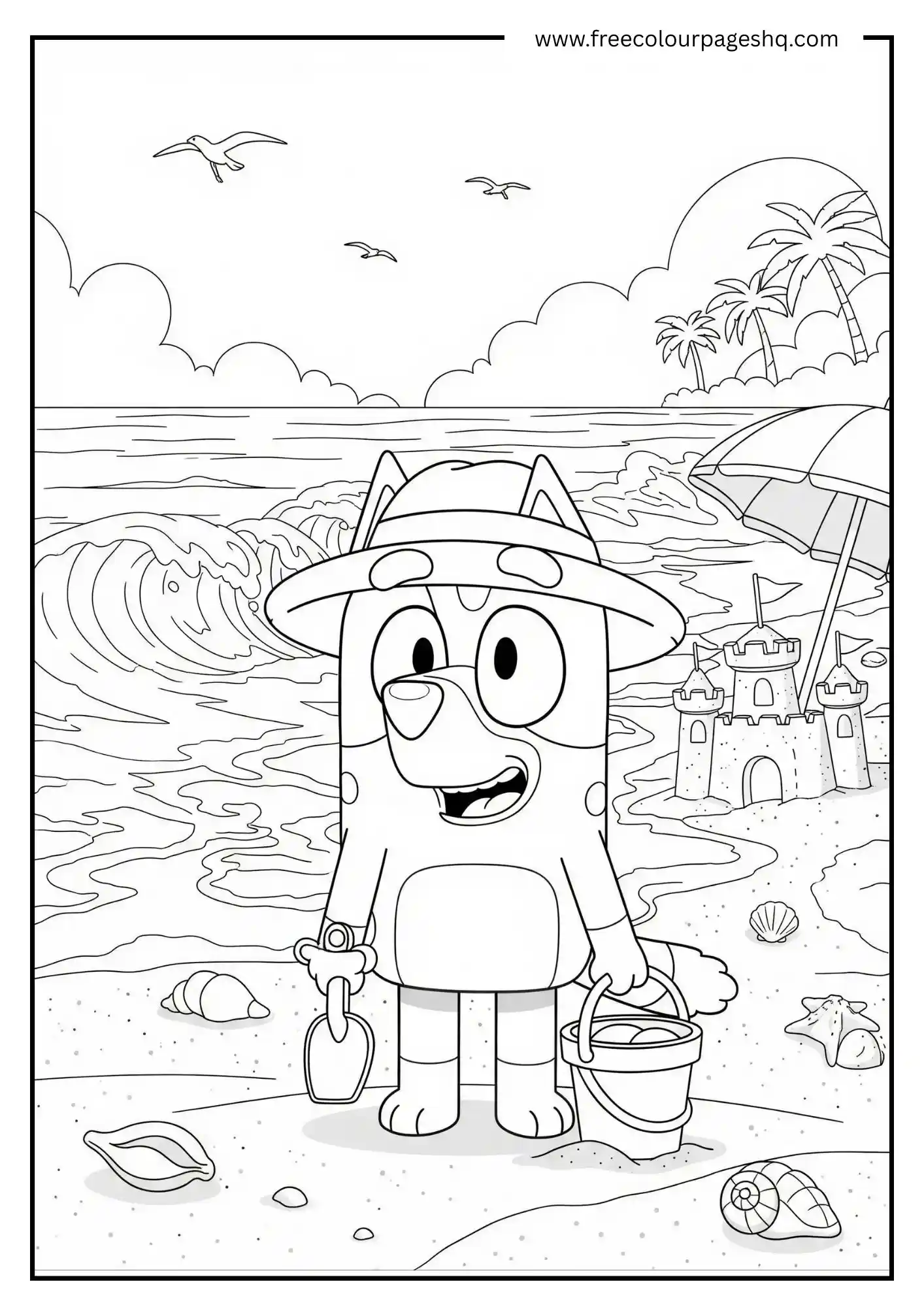 Bluey at the Beach