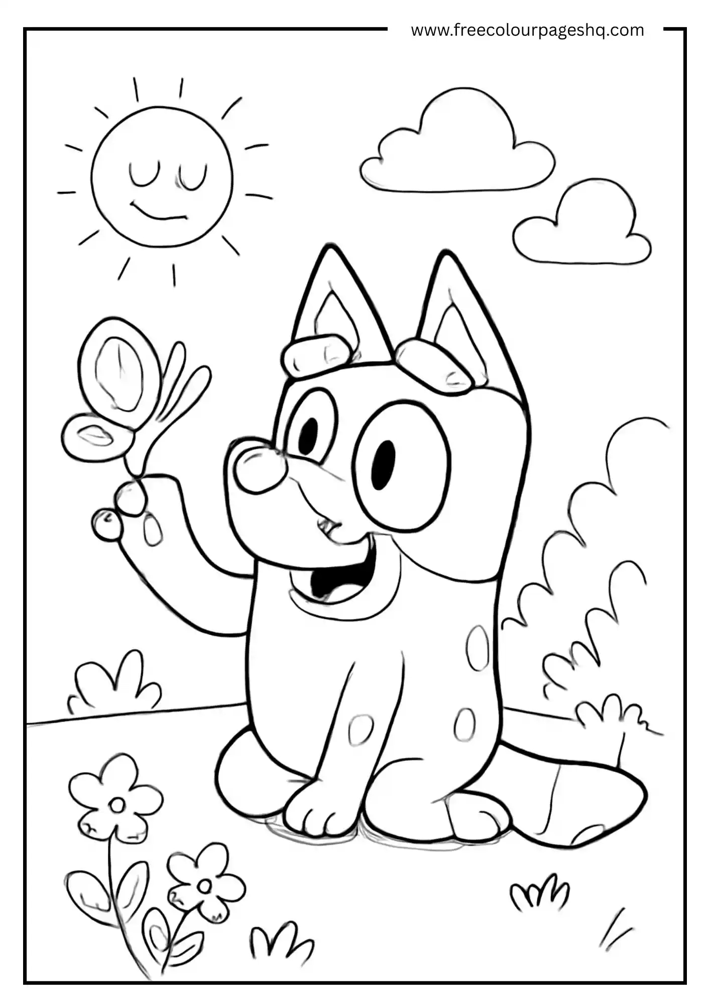 Bluey at the Garden