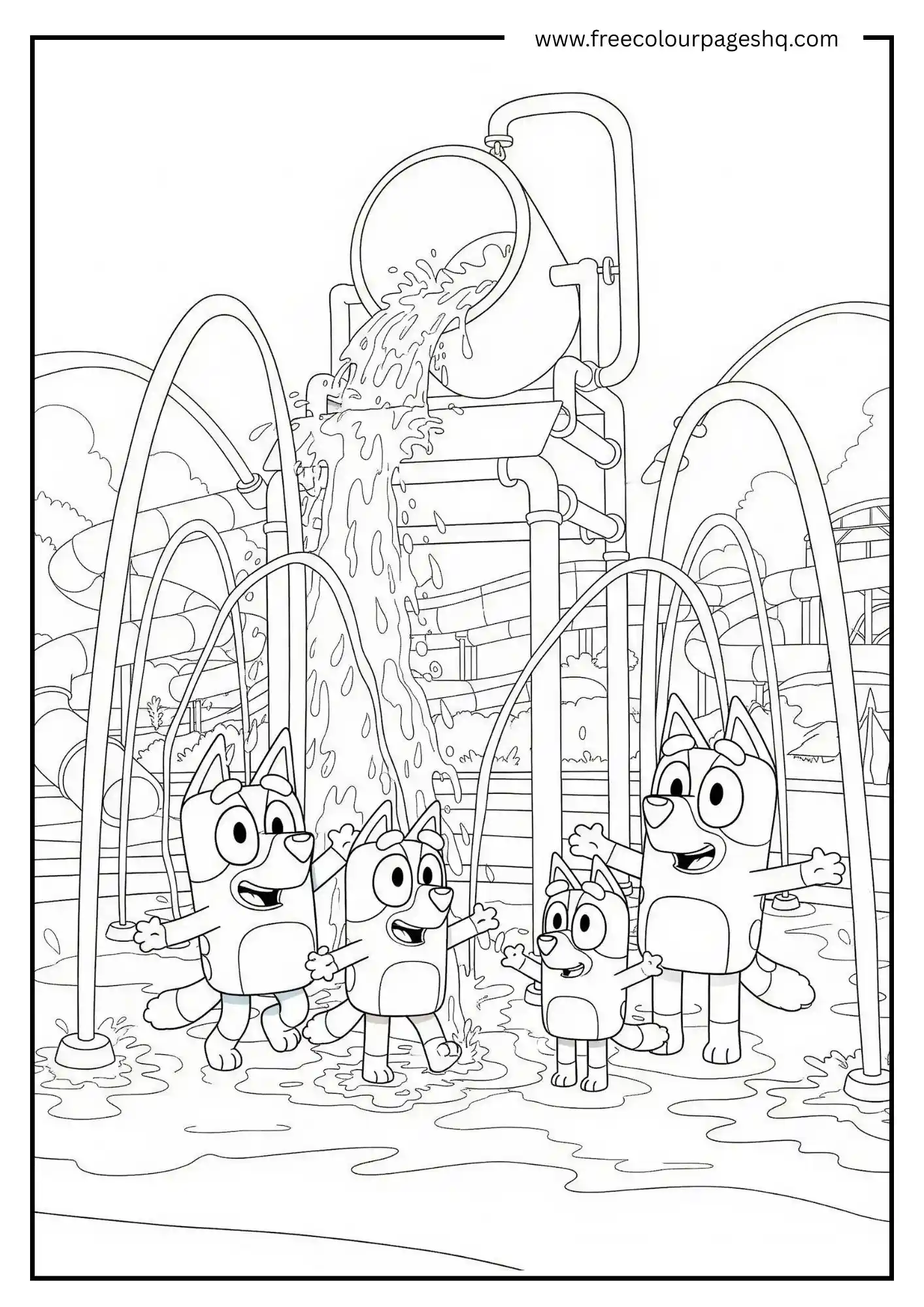 Bluey at the Waterpark