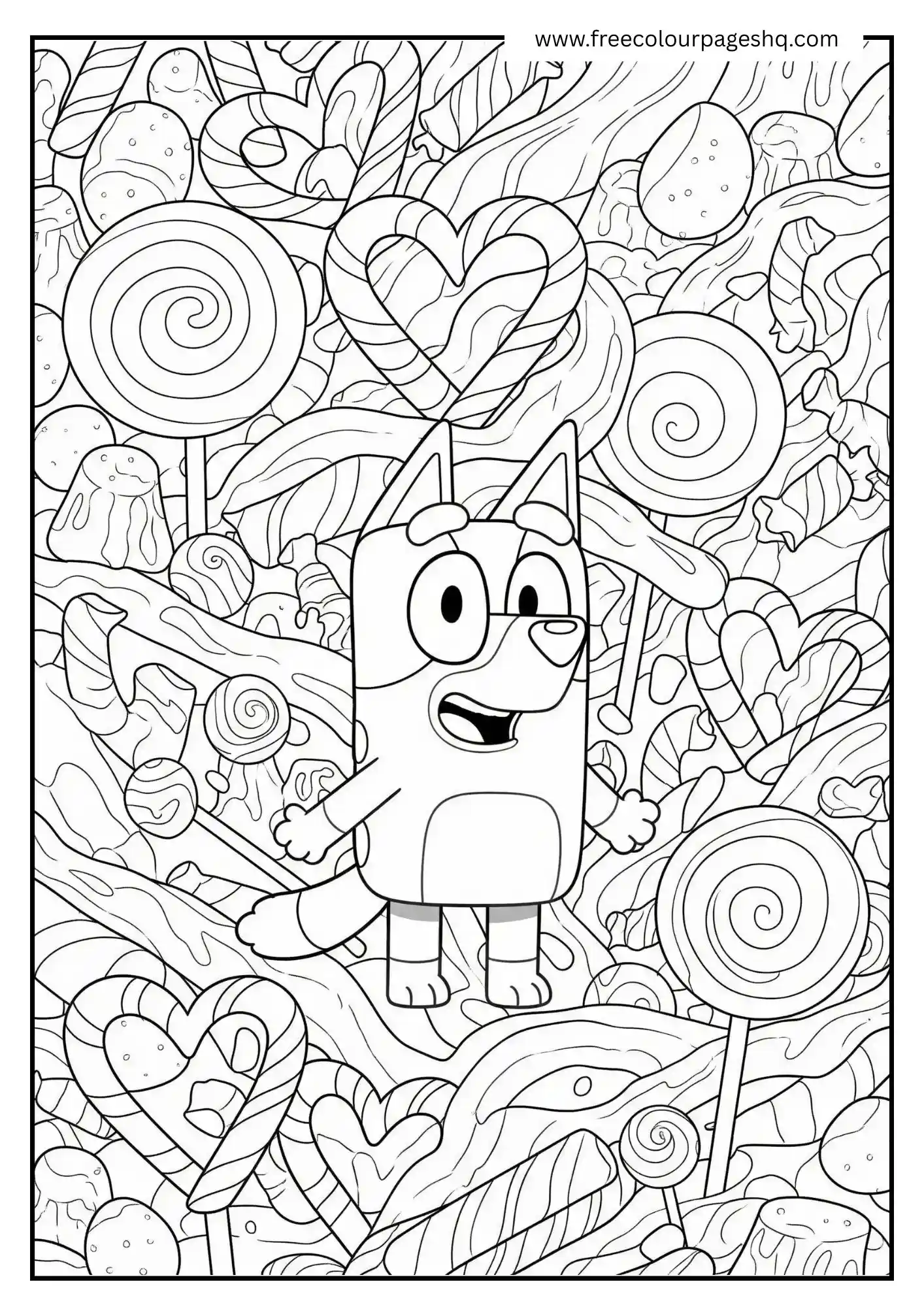 Bluey in Candyland