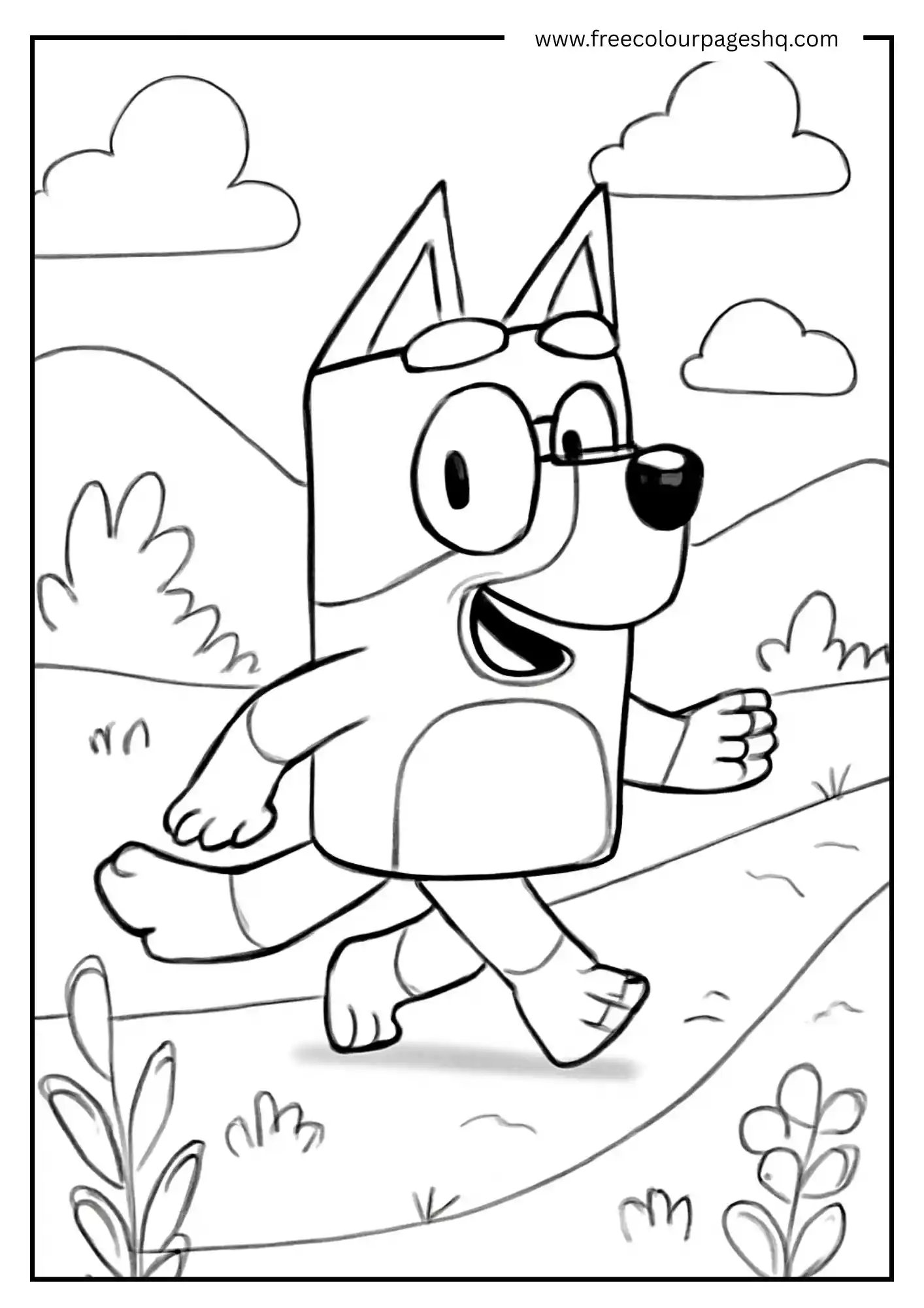 Bluey on the Path