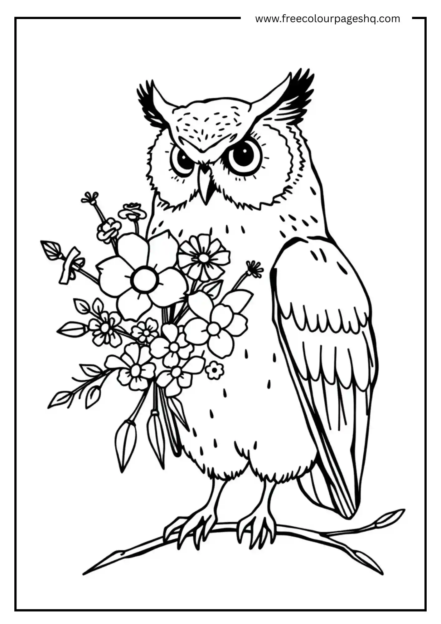Bouquet Delivery Owl