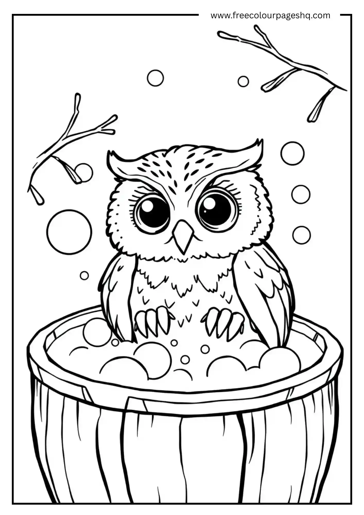 Bubble Bath Owl